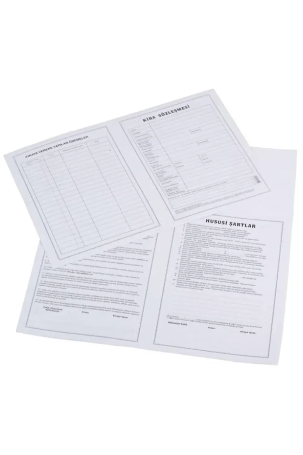 Kira Kontratı 25x35 100'lü Paket