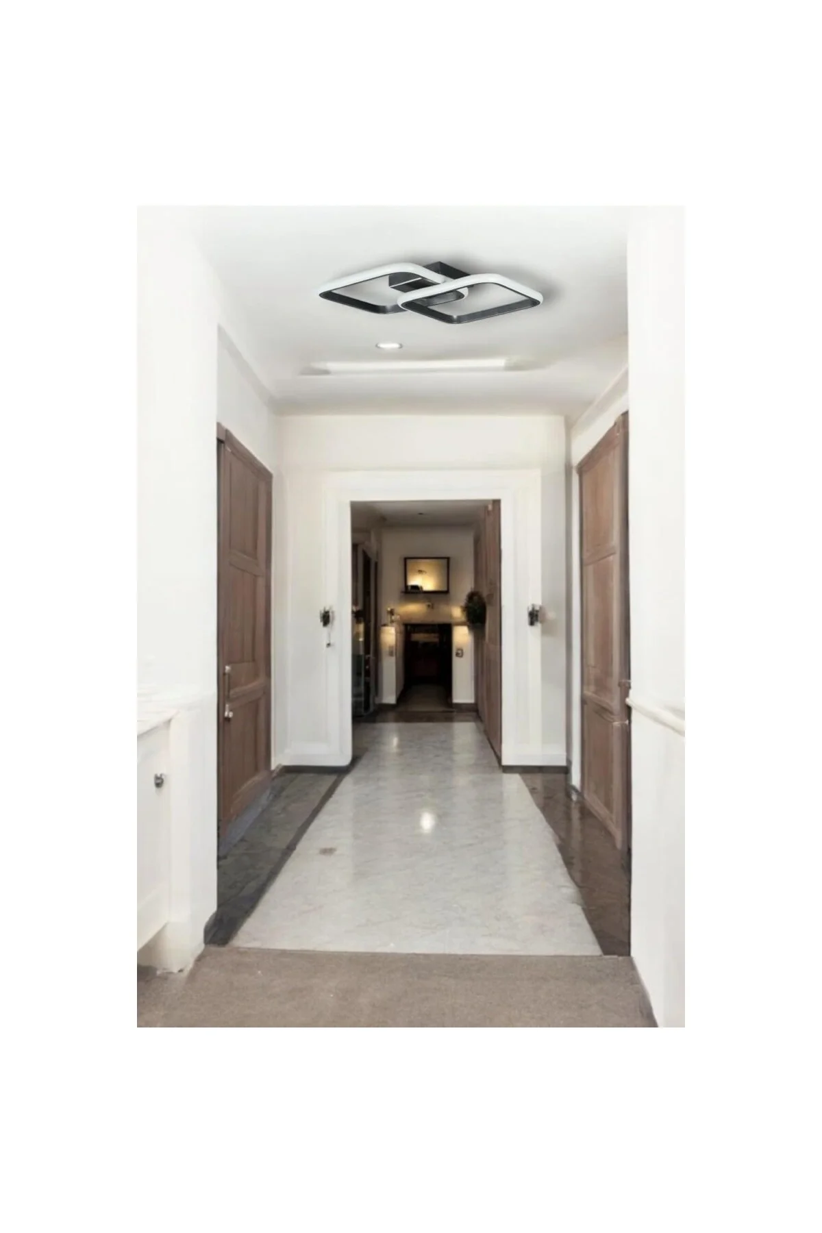 Kira Modern Tasarım Renk Salon - Mutfak - Hol Beyaz Led 2 Li Aviz