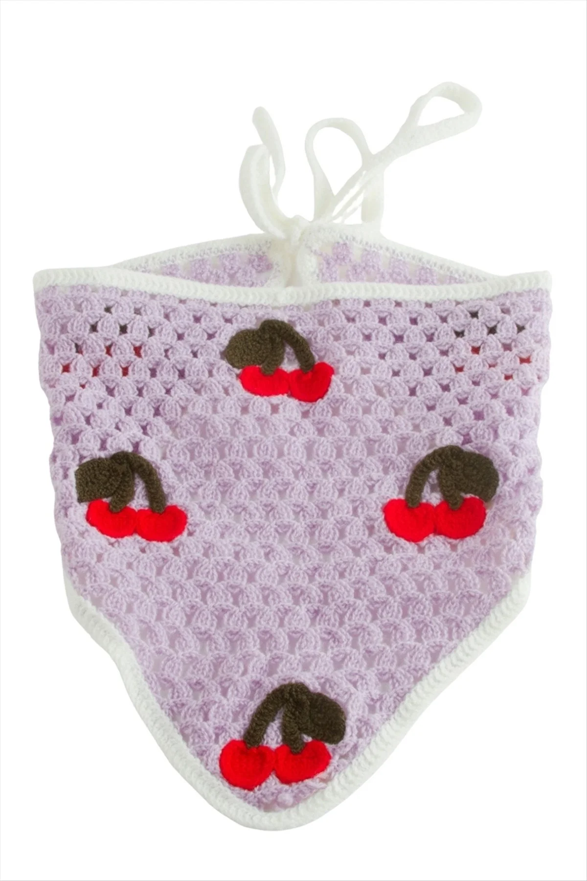 Kiraz Örme Bohem Bandana