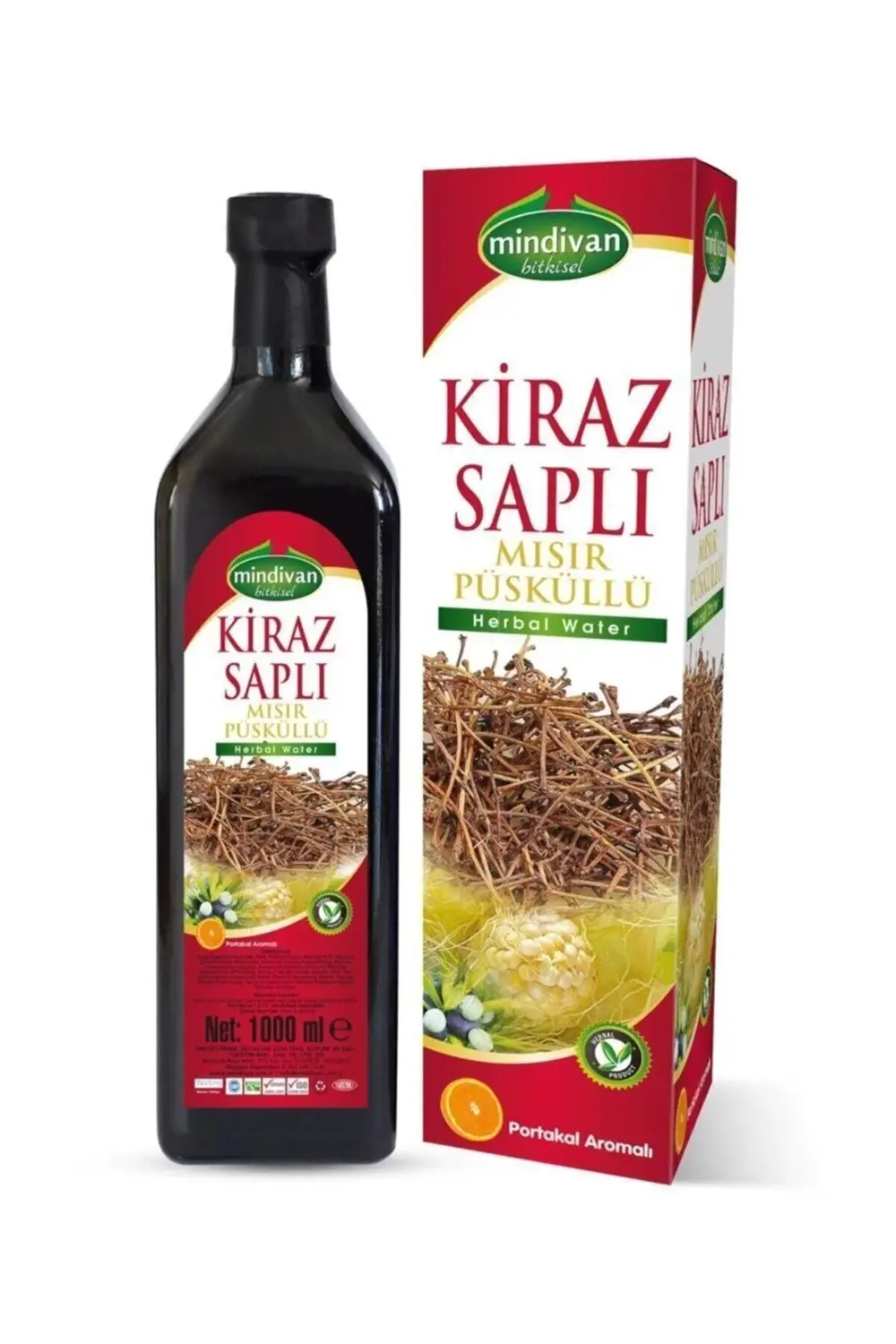 Kiraz Saplı Mısır Püsküllü Form Detox Suyu 1 lt
