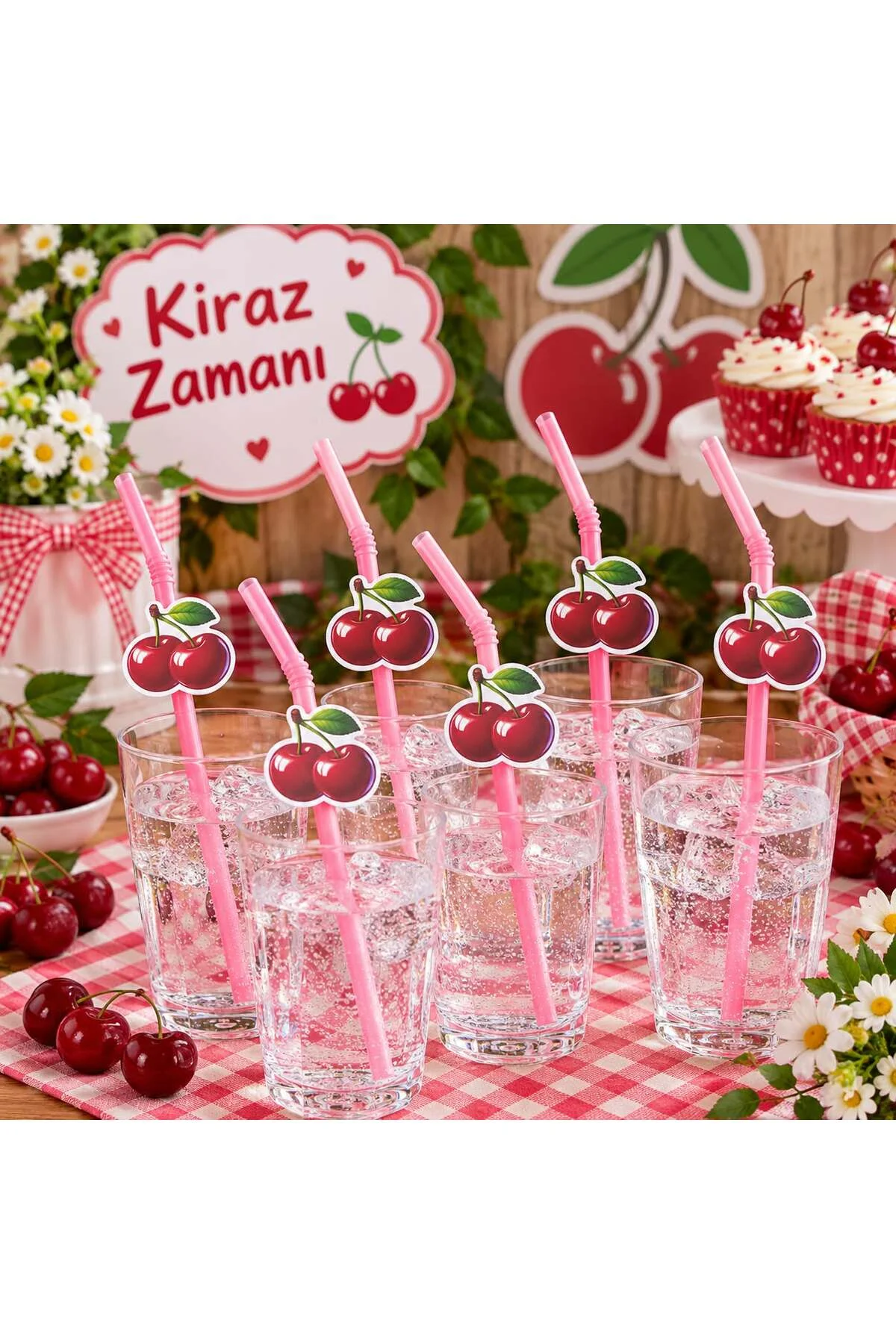 KİRAZ TEMALI DOĞUM GÜNÜ SÜSÜ PİPETİ 10 ADET KİRAZ TEMALI DOĞUM GÜNÜ SÜSÜ PİPETİ 10 ADET