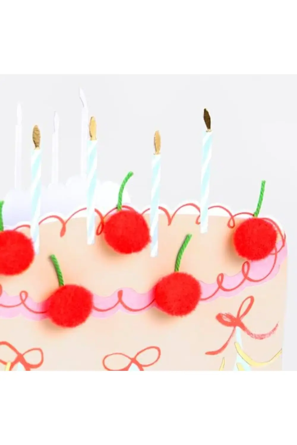 - Kirazlı Pasta Tebrik Kartı 890831