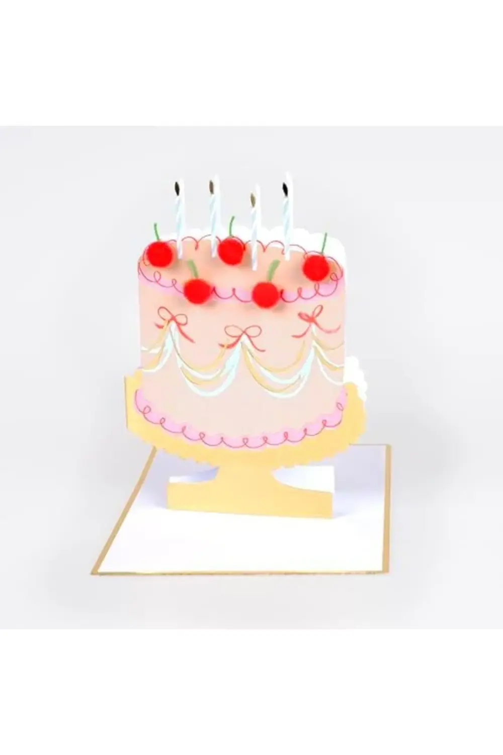- Kirazlı Pasta Tebrik Kartı 890831