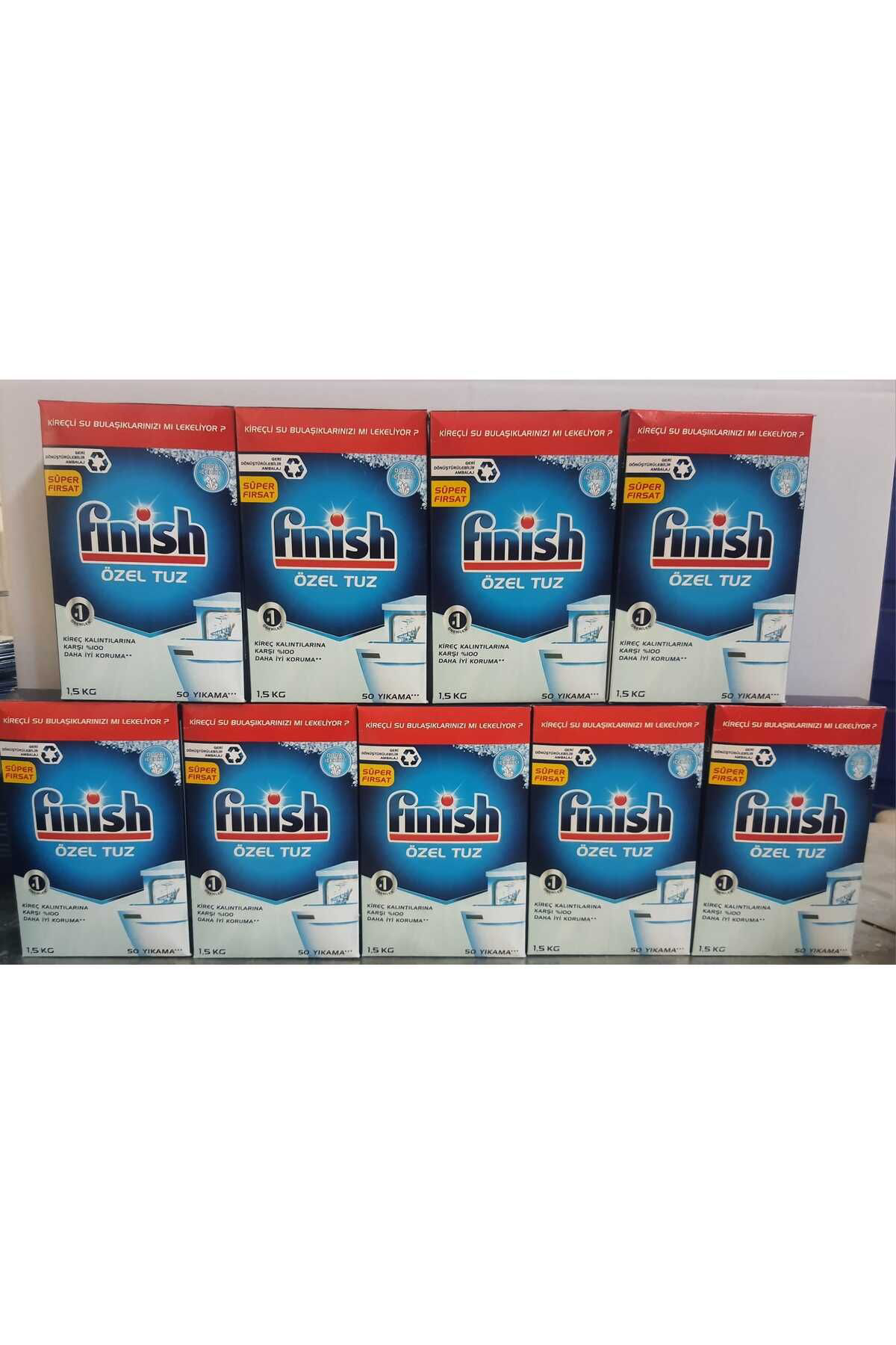 Finish Kireç Kalintilarina Karşi Koruyucu Bulaşik Makinesi Tuzu 13500 G