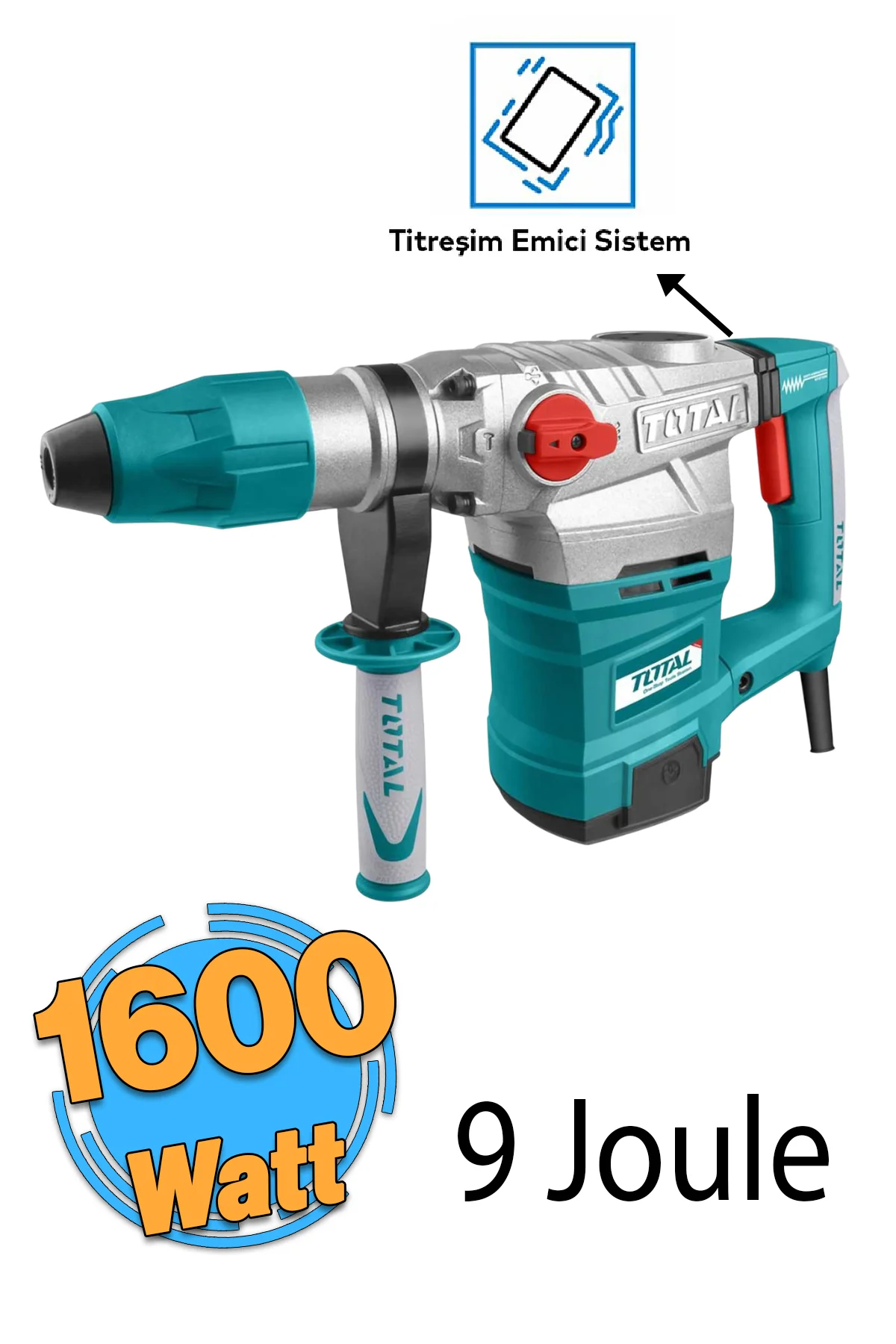 Kırıcı Delici 7 Kg Darbeli Matkap 1600 W Metal Beton Elektropnöma