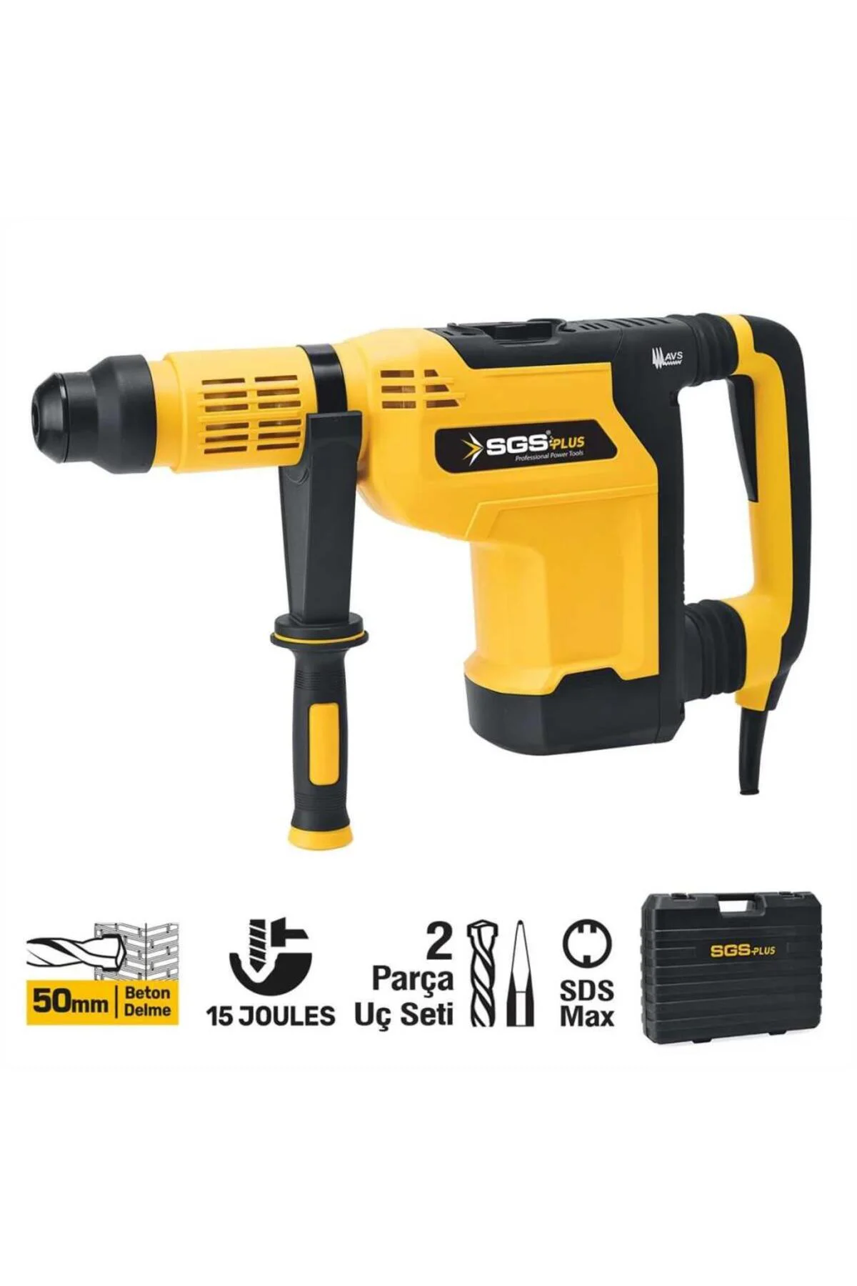 Kırıcı-Delici Matkap 1500w 50mm 11kg 15 Joules