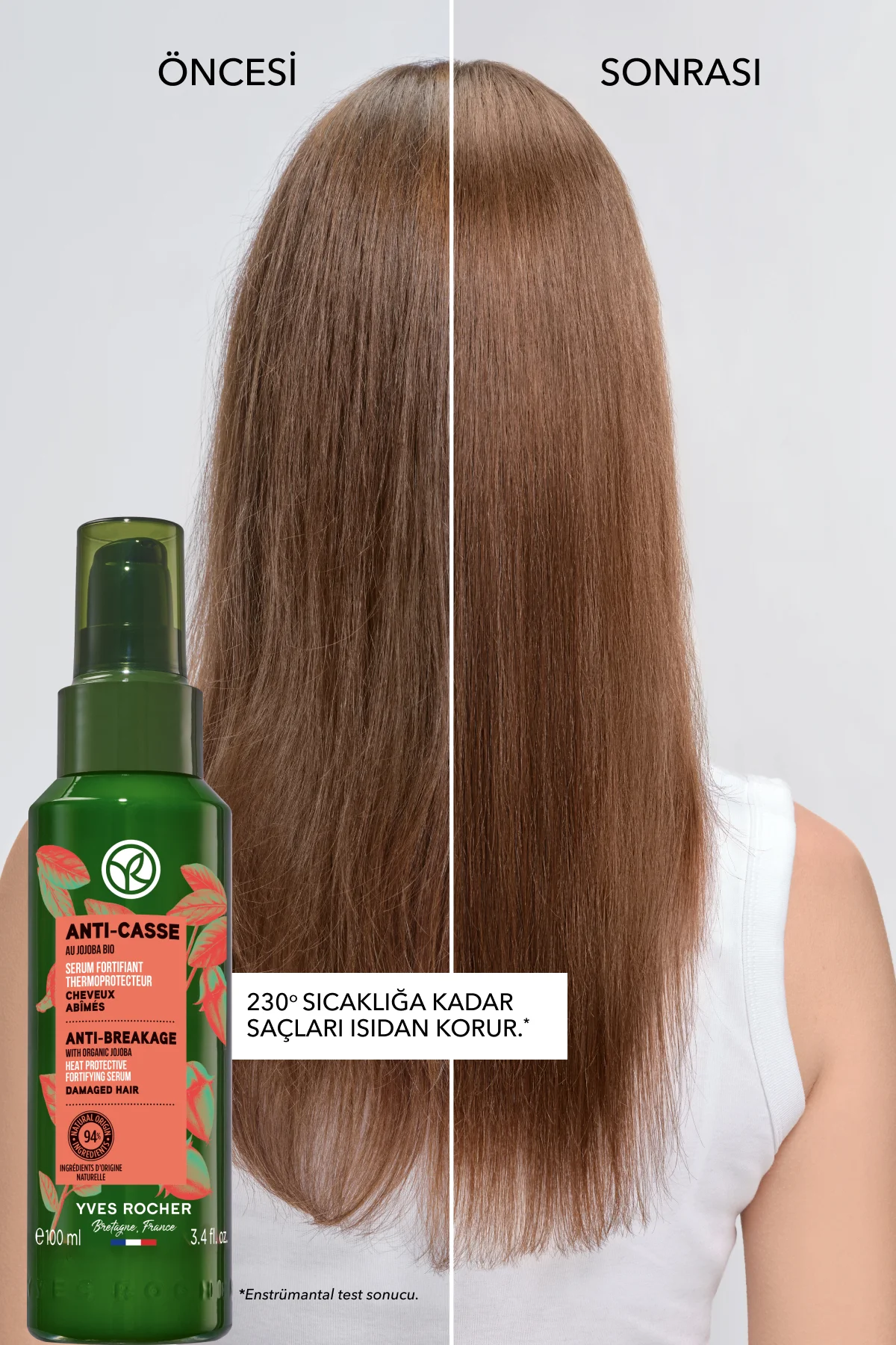 Kırılma Karşıtı Isı Koruyucu Prebiyotik Serum - Yıpranmış Saçlar 
