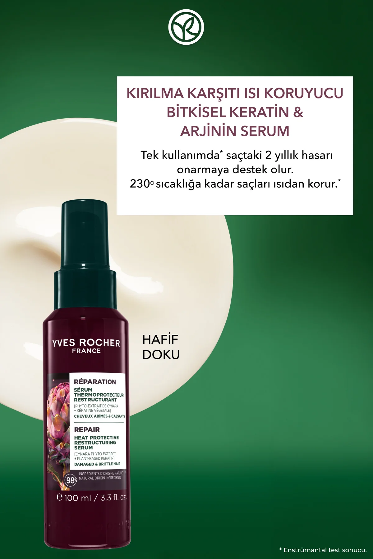 Kırılma Karşıtı Isı Koruyucu Bitkisel Keratin Arjinin Serum - Yıp