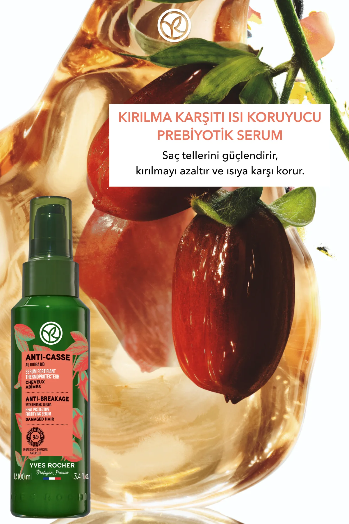 Kırılma Karşıtı Isı Koruyucu Prebiyotik Serum - Yıpranmış Saçlar 