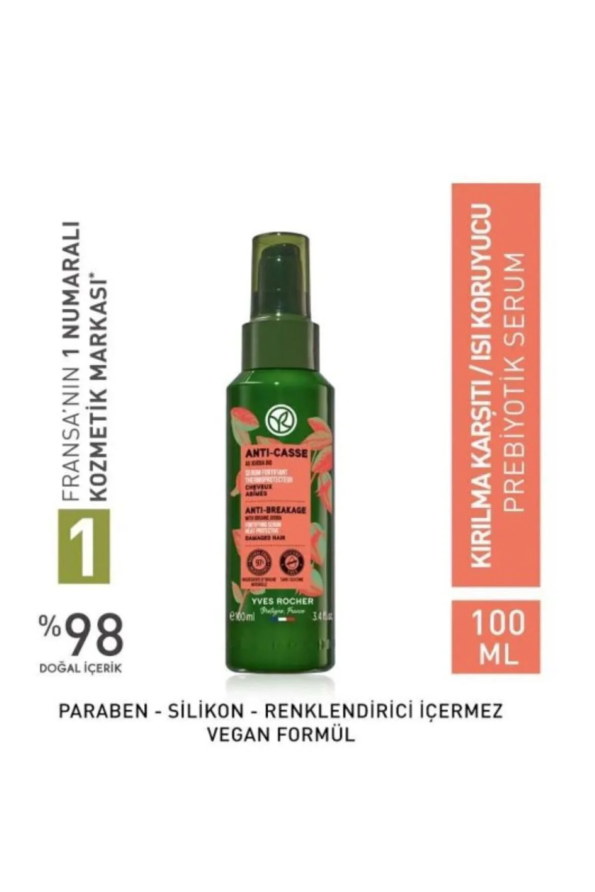 Kırılma Karşıtı Prebiyotik Serum - Yıpranmış Saçlar / Isı koruyuc