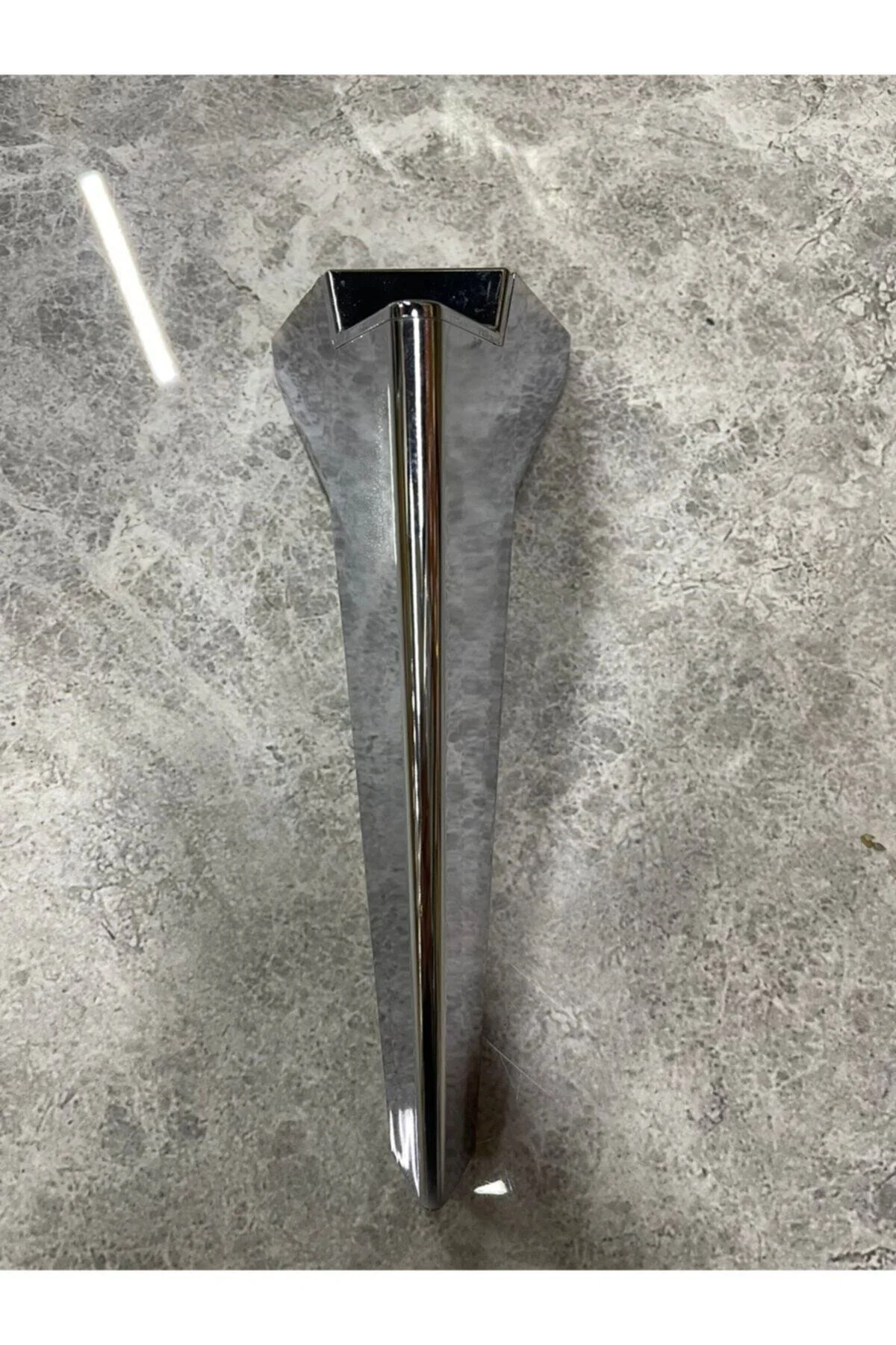 Kırılmaz Plastik Platin 19 Cm Krom Sert Plastik Mobilya Kanepe Ko