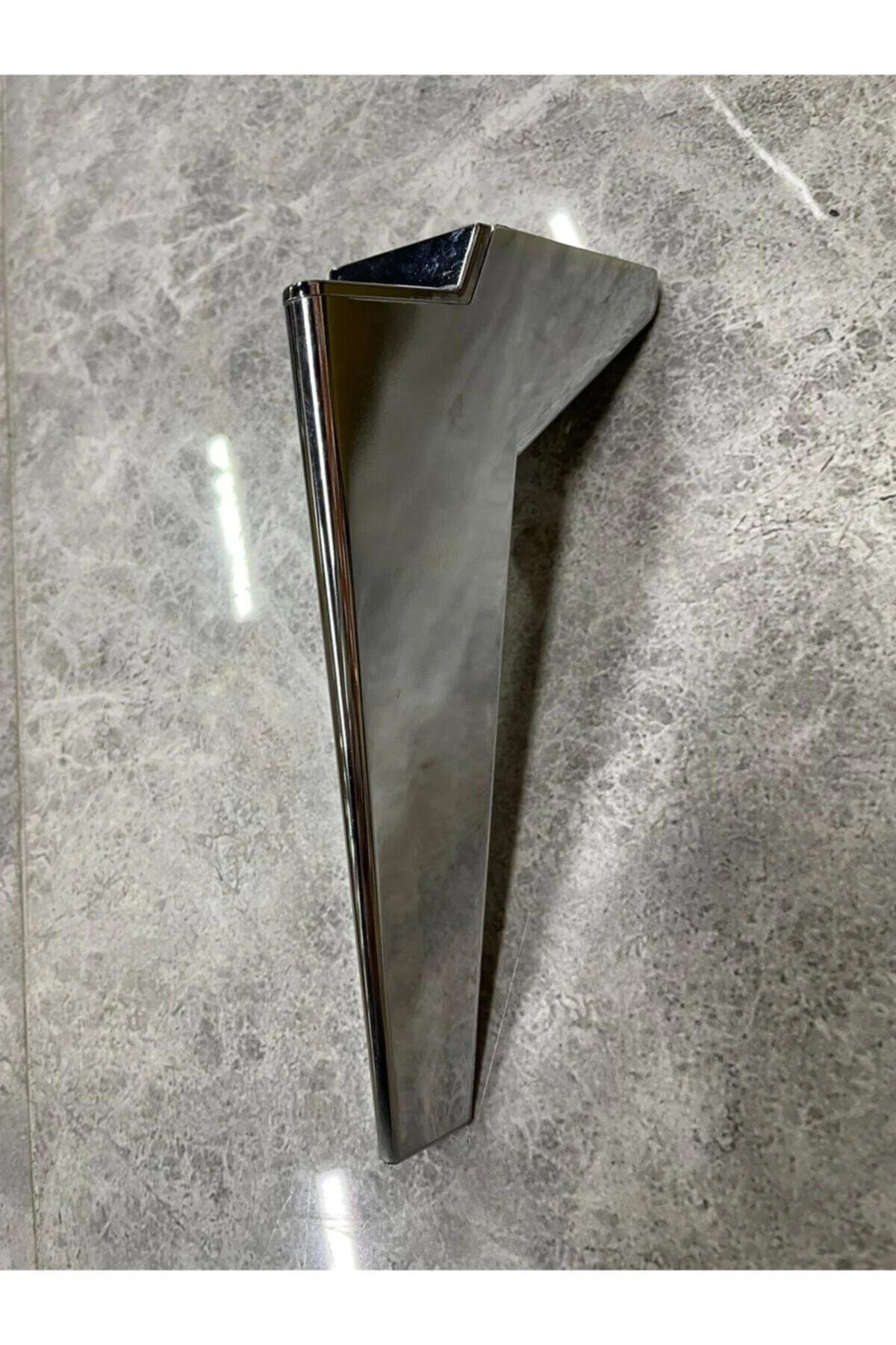 Kırılmaz Plastik Platin 19 Cm Krom Sert Plastik Mobilya Kanepe Ko
