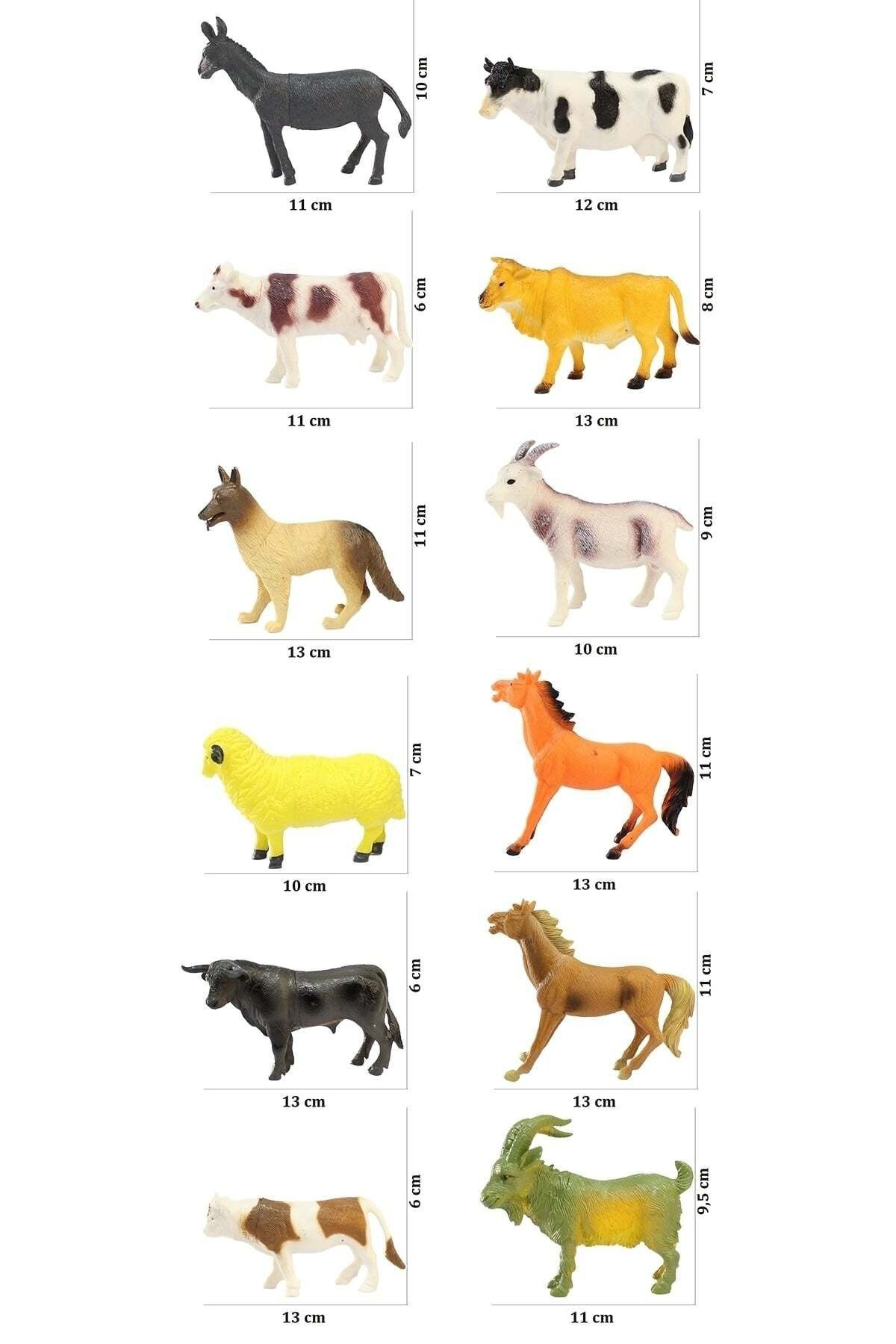 Oyuncak Store Kırılmaz Tekli Çiftlik Hayvanları Figür Oyuncak 11 Cm 1 Adet