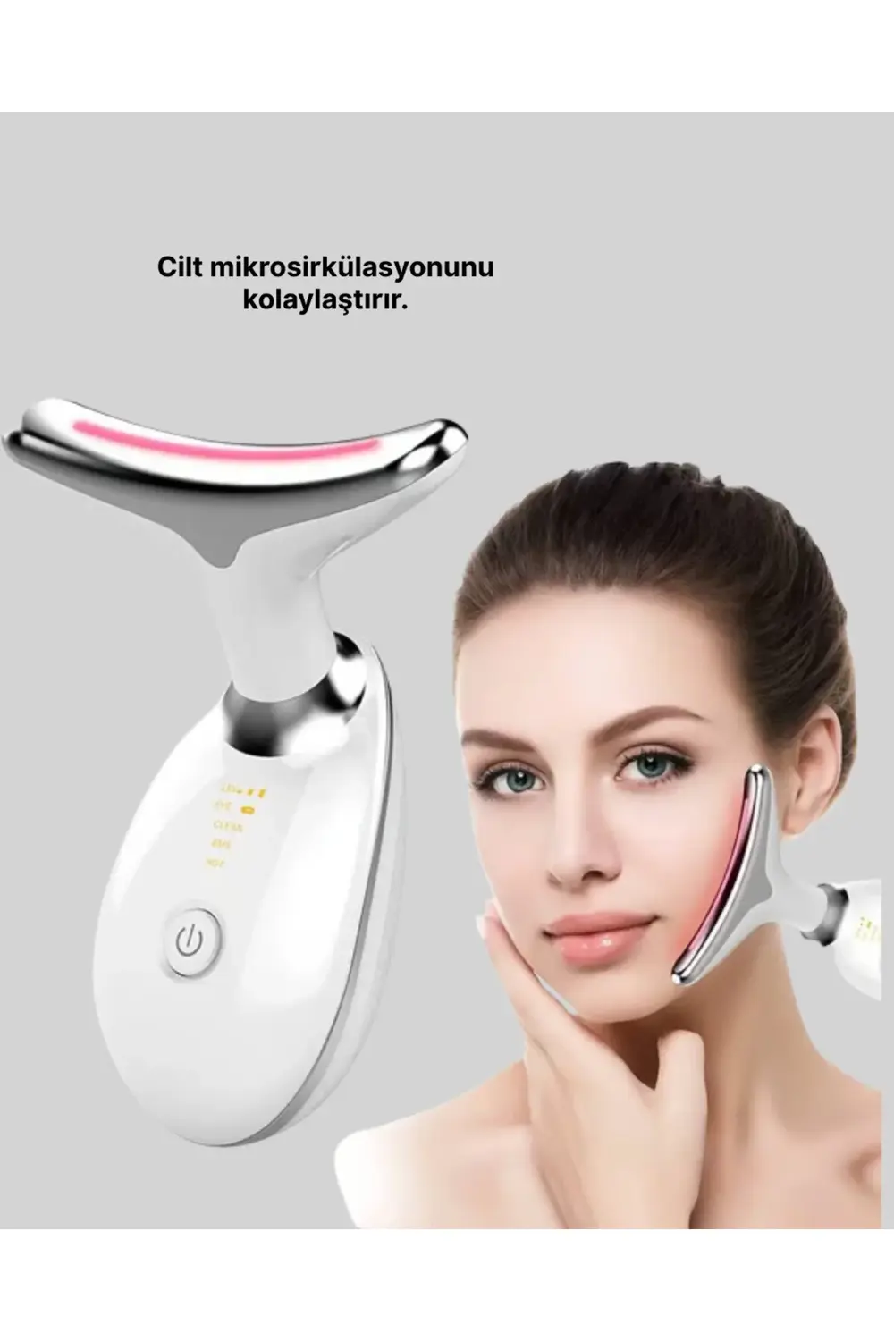 Kırışıklık Azaltıcı LED Işık Cilt Bakım Aleti 7 Renk