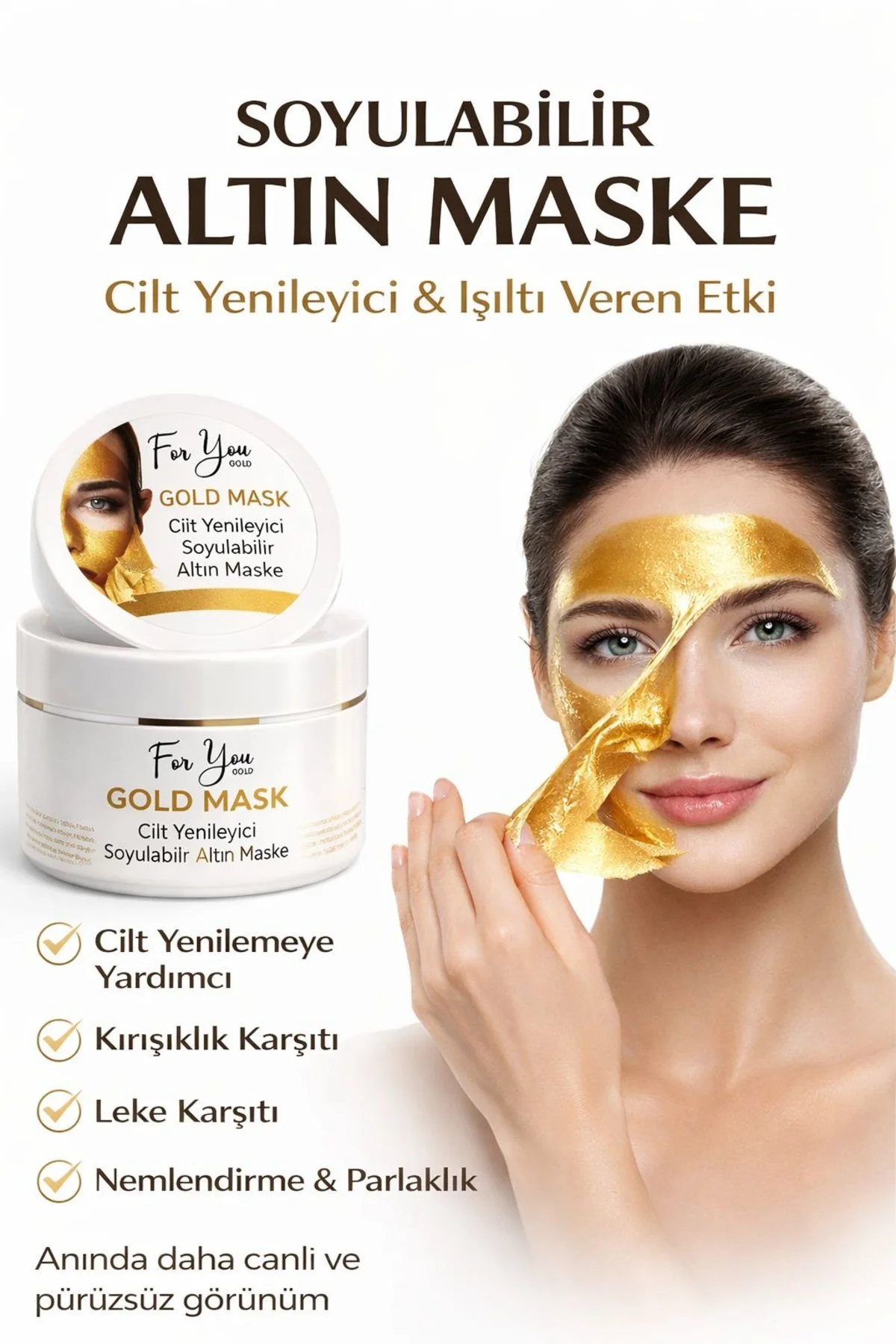 Kırışıklık Karşıtı, Aydınlatıcı, Anti- Aging Etkili Soyulabilen A