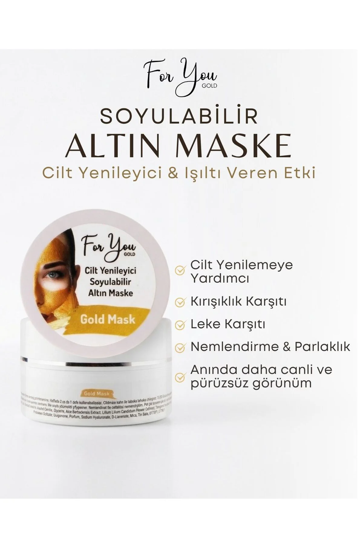 Kırışıklık Karşıtı, Aydınlatıcı, Anti- Aging Etkili Soyulabilen A