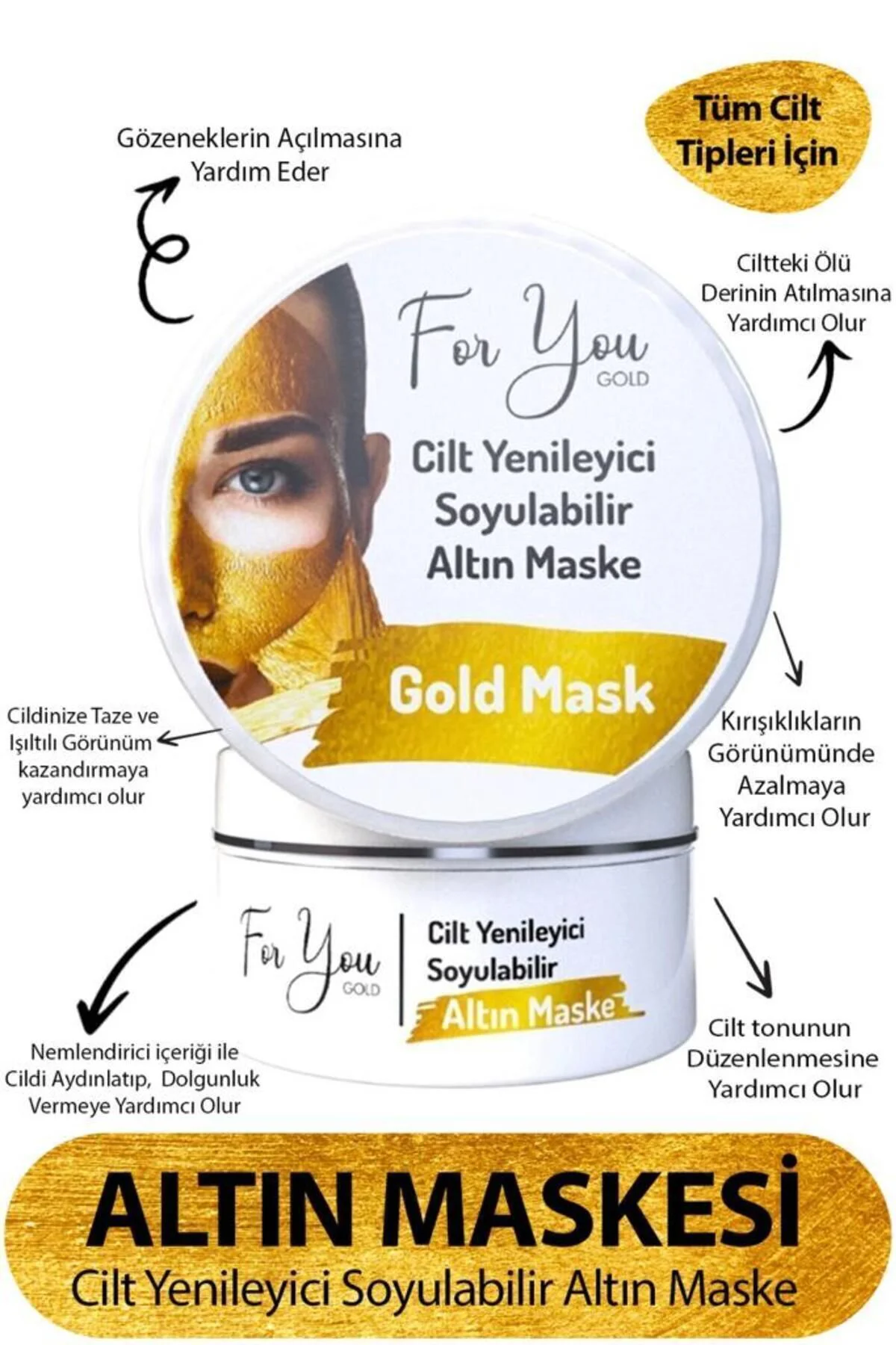 Kırışıklık Karşıtı, Aydınlatıcı, Anti- Aging Etkili Soyulabilen A