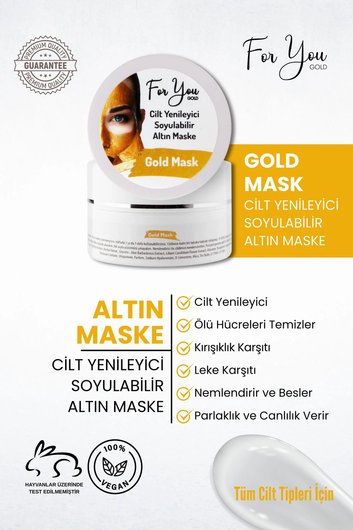 Kırışıklık Karşıtı, Aydınlatıcı, Anti- Aging Etkili Soyulabilen A