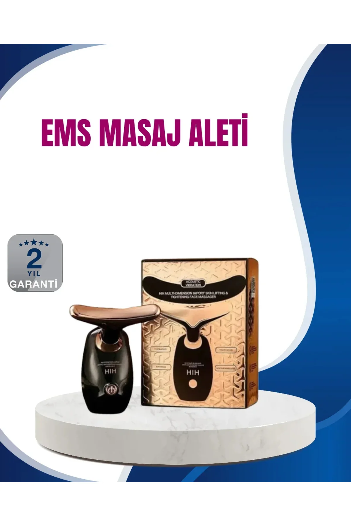 Kırışıklık Karşıtı Ultrasonik Titreşimli Yüz Masaj Aleti Kırışıklık Karşıtı Ultrasonik Titreşimli Yüz Masaj Aleti