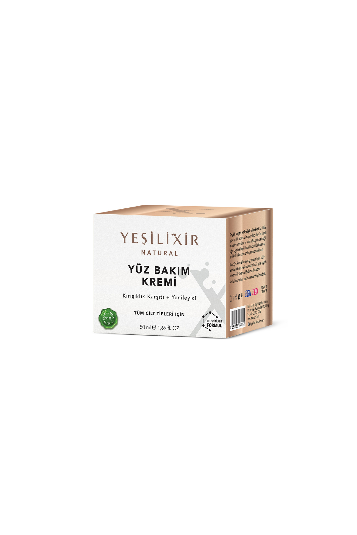 Yeşilxir Kırışıklık Karşıtı + Yenileyici Yüz Bakım Kremi 50 Ml