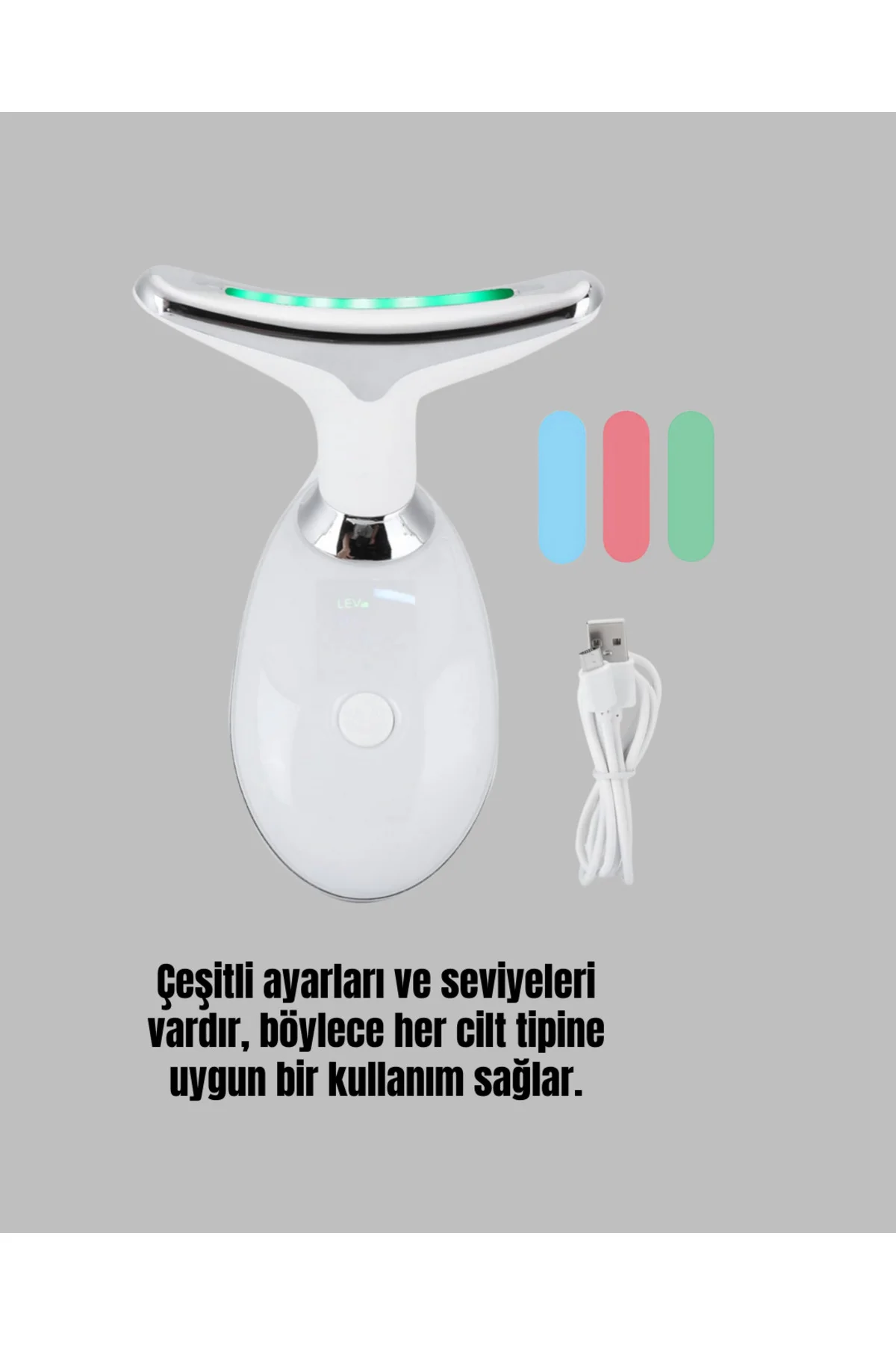 Kırışıklık Önleyici Güzellik Cihazı | Mikro Akım Masaj ve Isı Ter