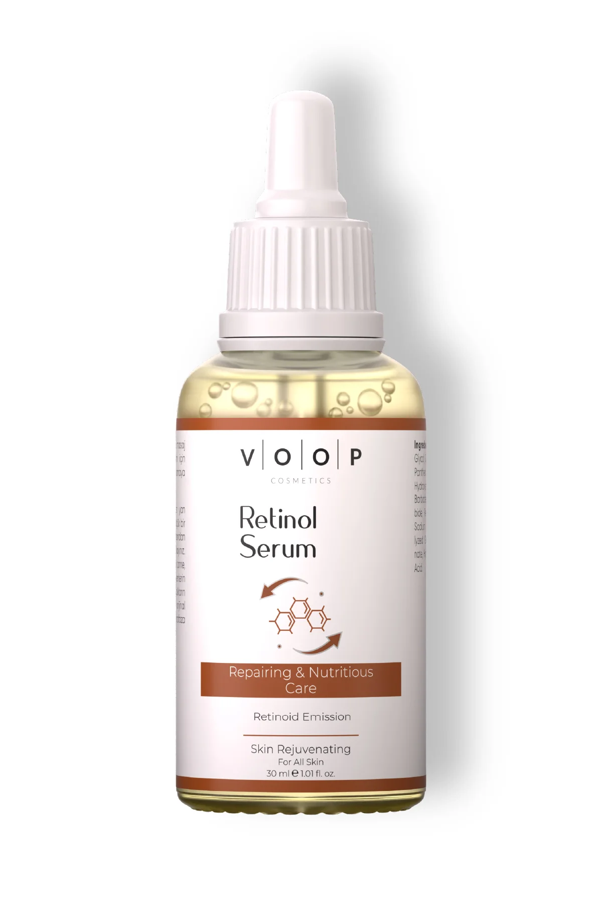Kırışıklık ve Yaşlanma Karşıtı Bariyer Onarıcı Cilt Yenileyici Serum 30ml | (%1 Retinol + Ceramides)