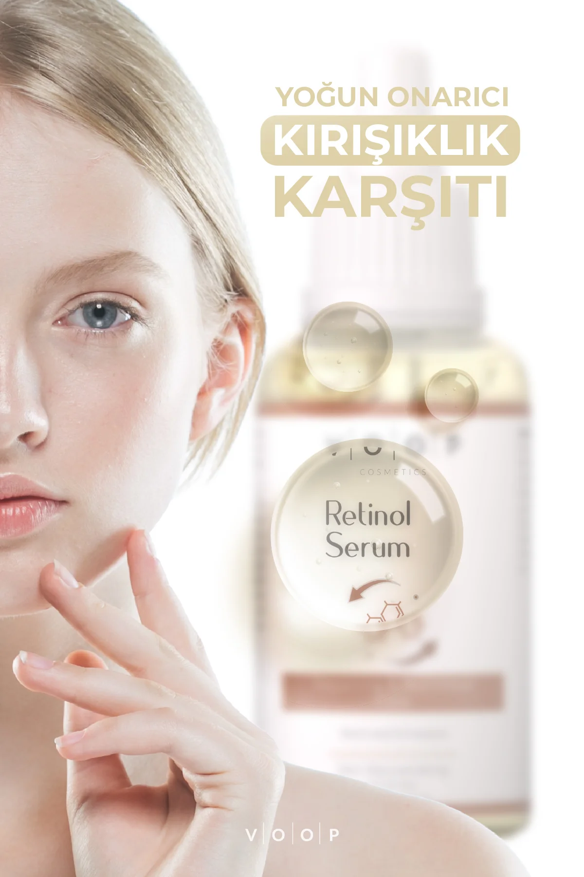 Kırışıklık ve Yaşlanma Karşıtı Bariyer Onarıcı Cilt Yenileyici Serum 30ml | (%1 Retinol + Ceramides)