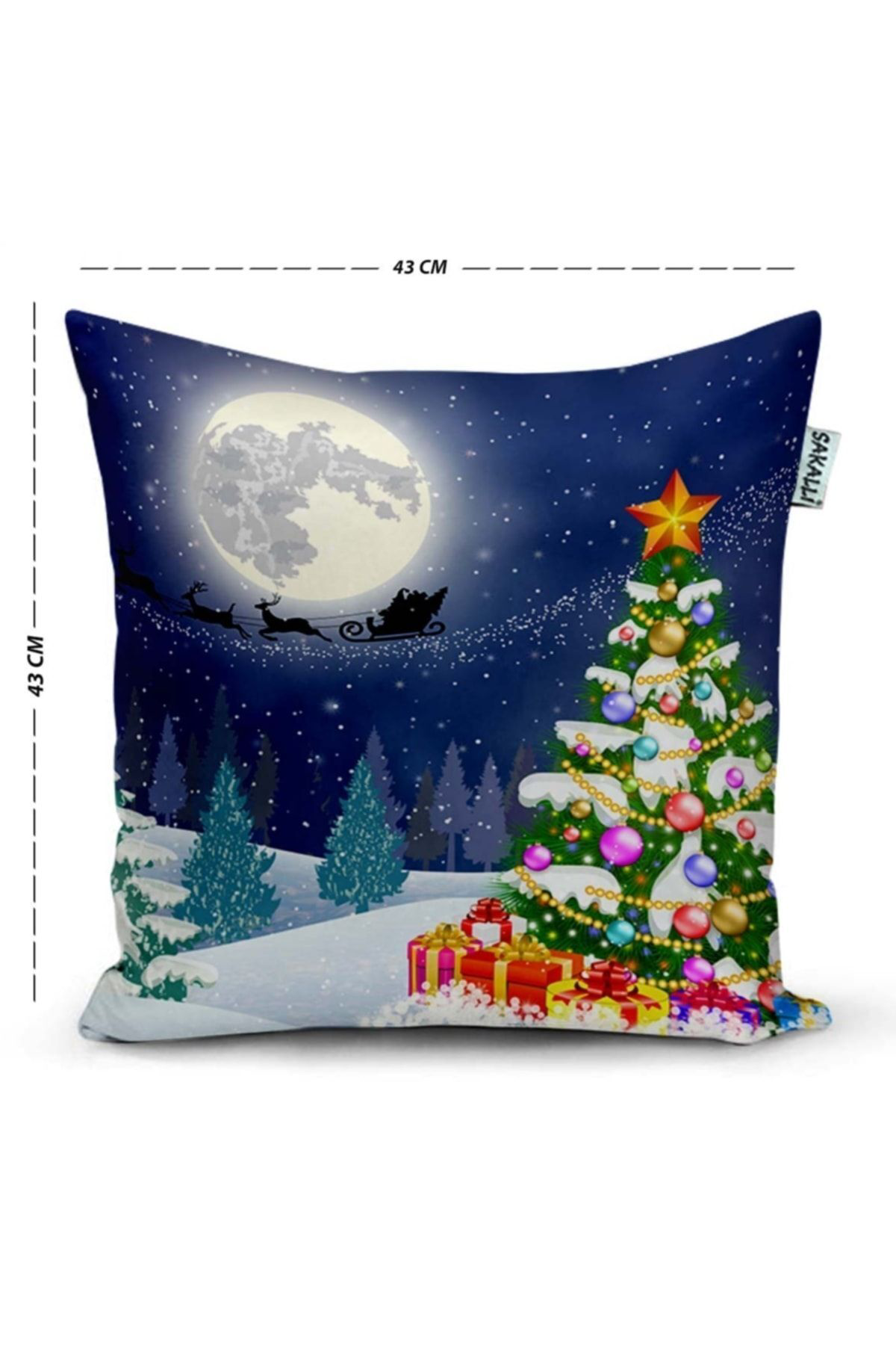 Sakallı Kırlent 3D Digital Baskılı Dekoratif Kırlent Kılıf