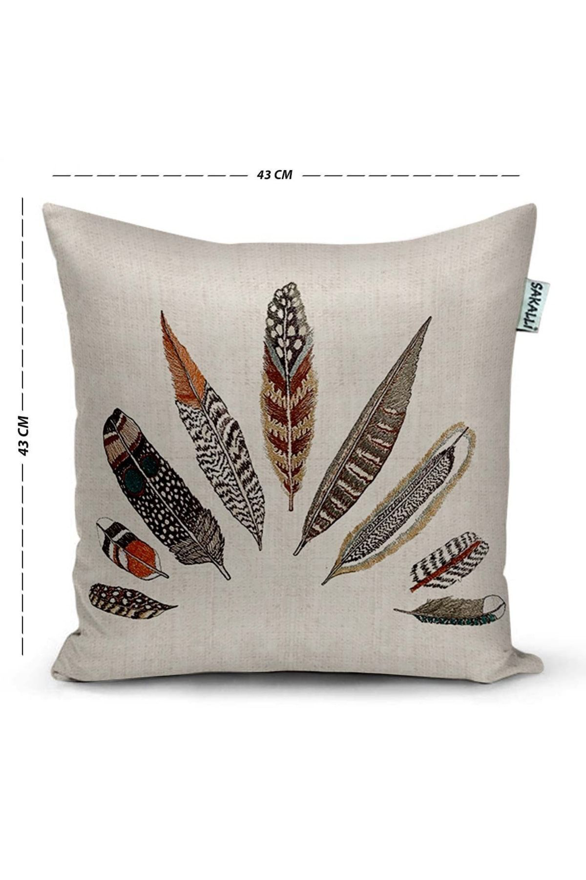 Kırlent Şans Tüyü Dekoratif Kırlent Kılıfı