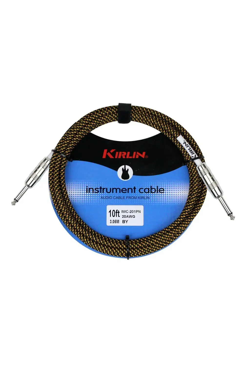 KIRLIN IWC-201PN-3M Sarı/Siyah - 3 metre Enstrüman Kablosu