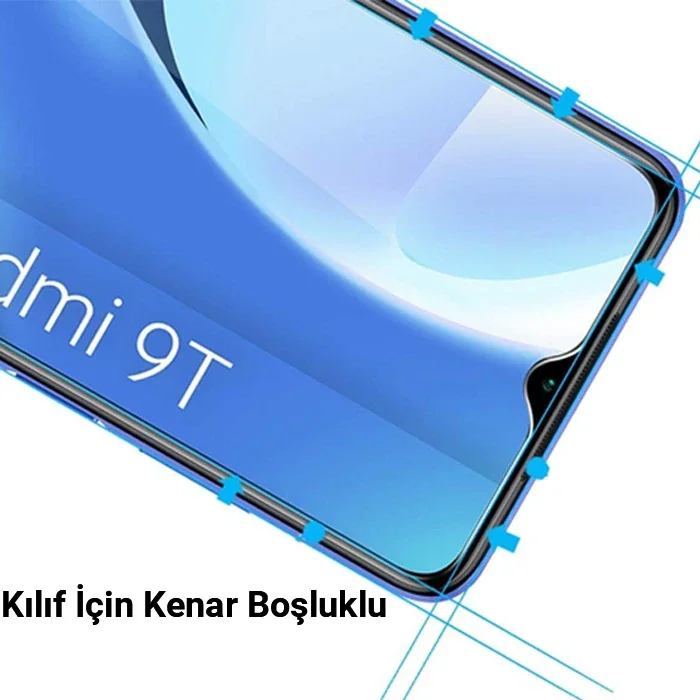 Kırmaz Kamera Camı Kapağı Redmi 9T - 0,33 mm 9P Explusion Dayanım