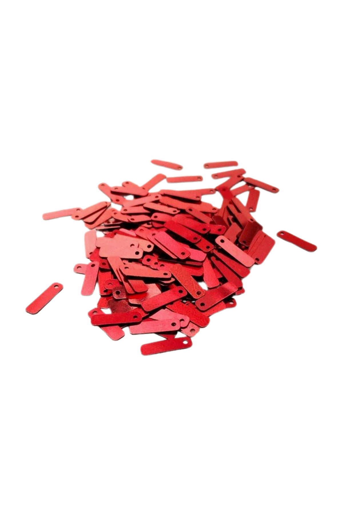 Kırmızı 15 x 5 mm Dantel Oya Yazma Halhal Abiye Lazer Kesim Pul 1