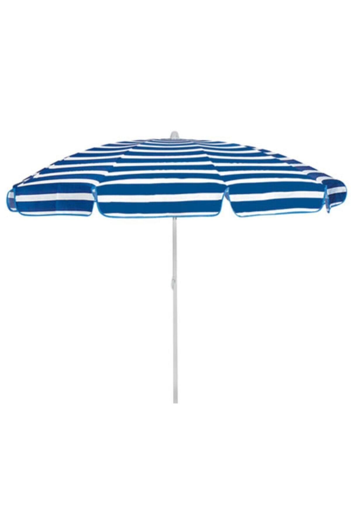 Perka Kırmızı 2 Metre Plaj Şemsiyesi 8 Telli Eğilebilir(Bidonsuz)