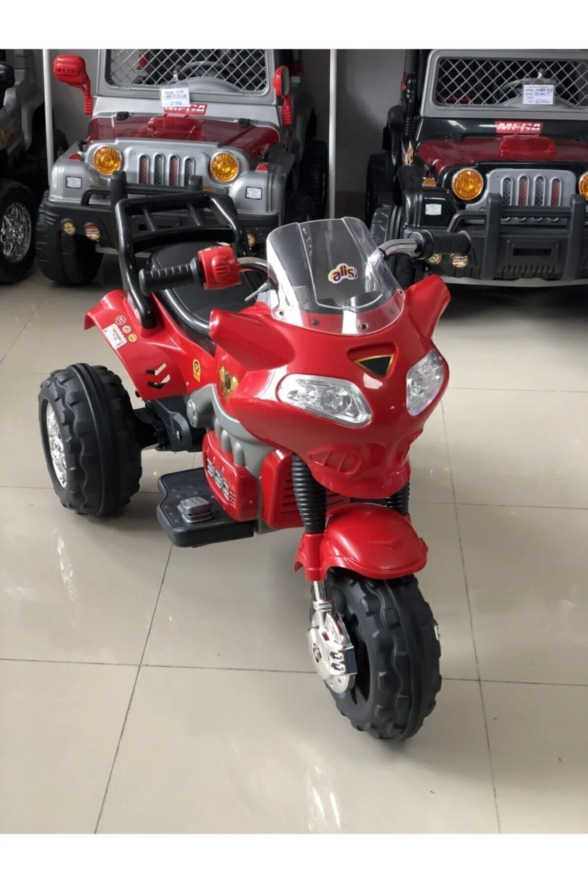 Kırmızı Aliş Go Way 404 12v. Turbo 3-7 Yaş Dev Akülü Motor