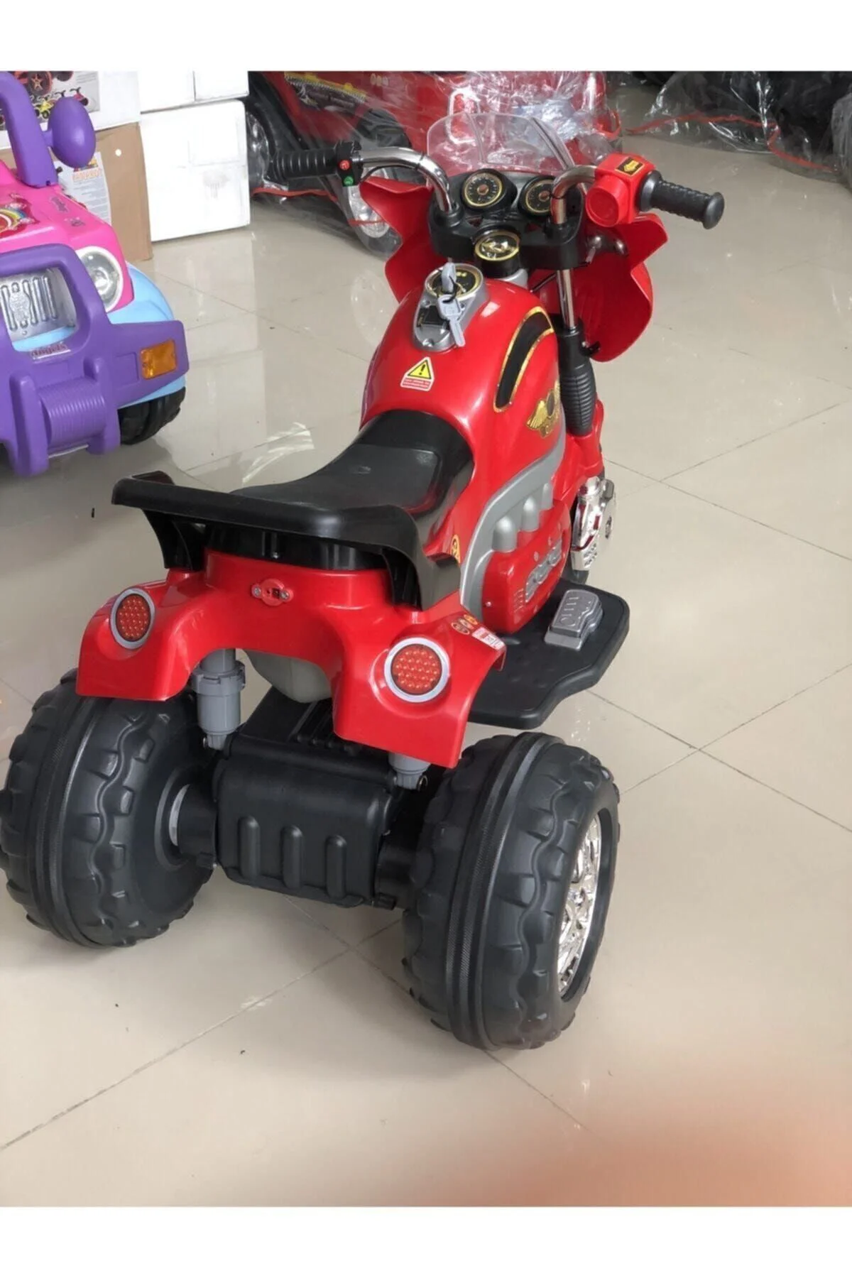 Kırmızı Aliş Go Way 404 12v. Turbo 3-7 Yaş Dev Akülü Motor