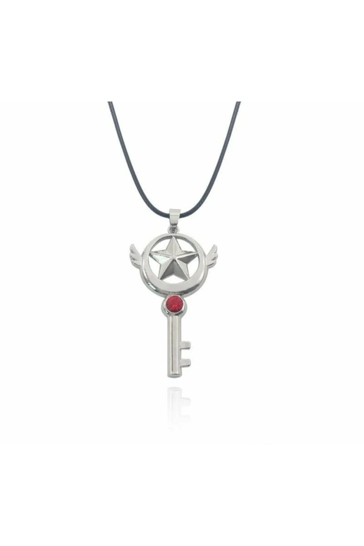 Kırmızı Anime Sailor Moon And Star Diamond Zincirli Kolye