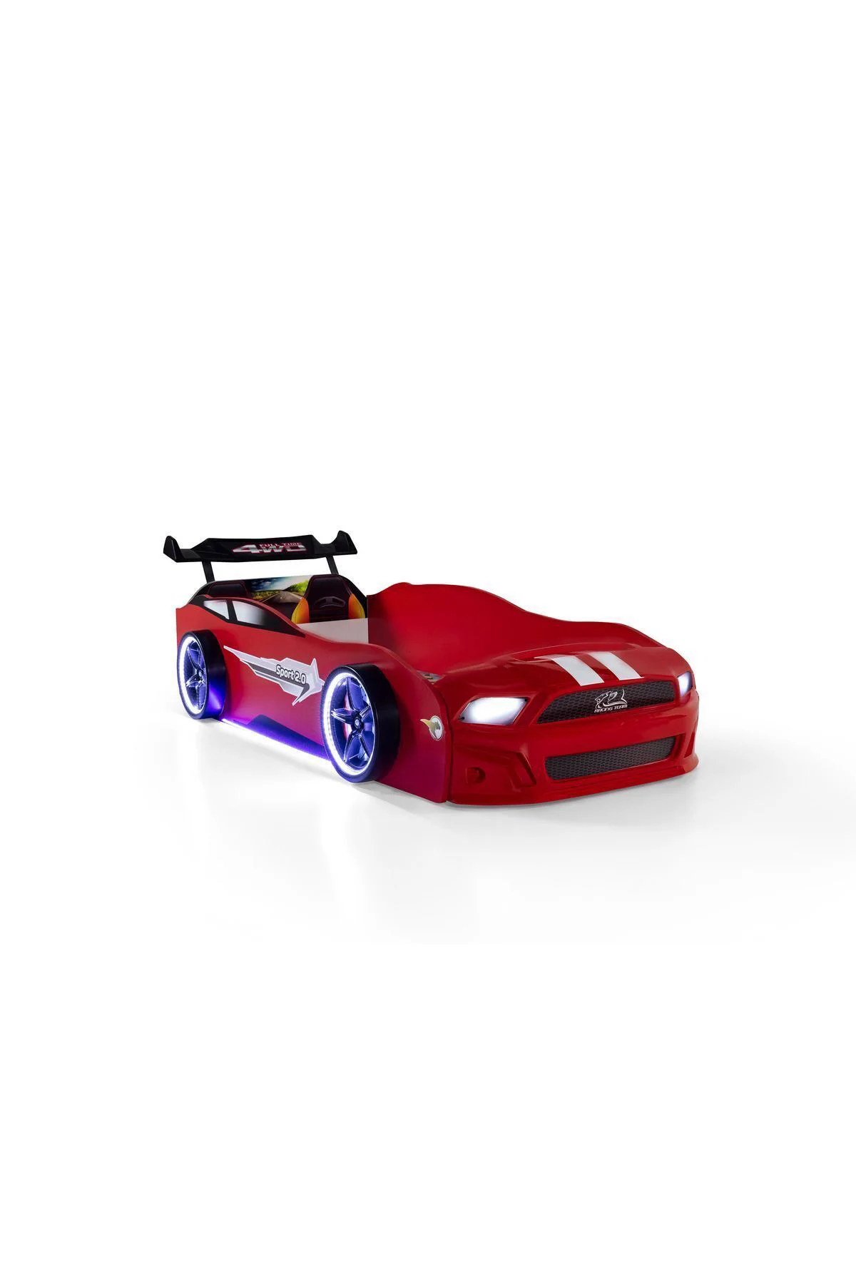 Kırmızı Arabalı Yatak Sport Mst Full Ledli Işıklı Kırmızı Arabalı Yatak Sport Mst Full Ledli Işıklı