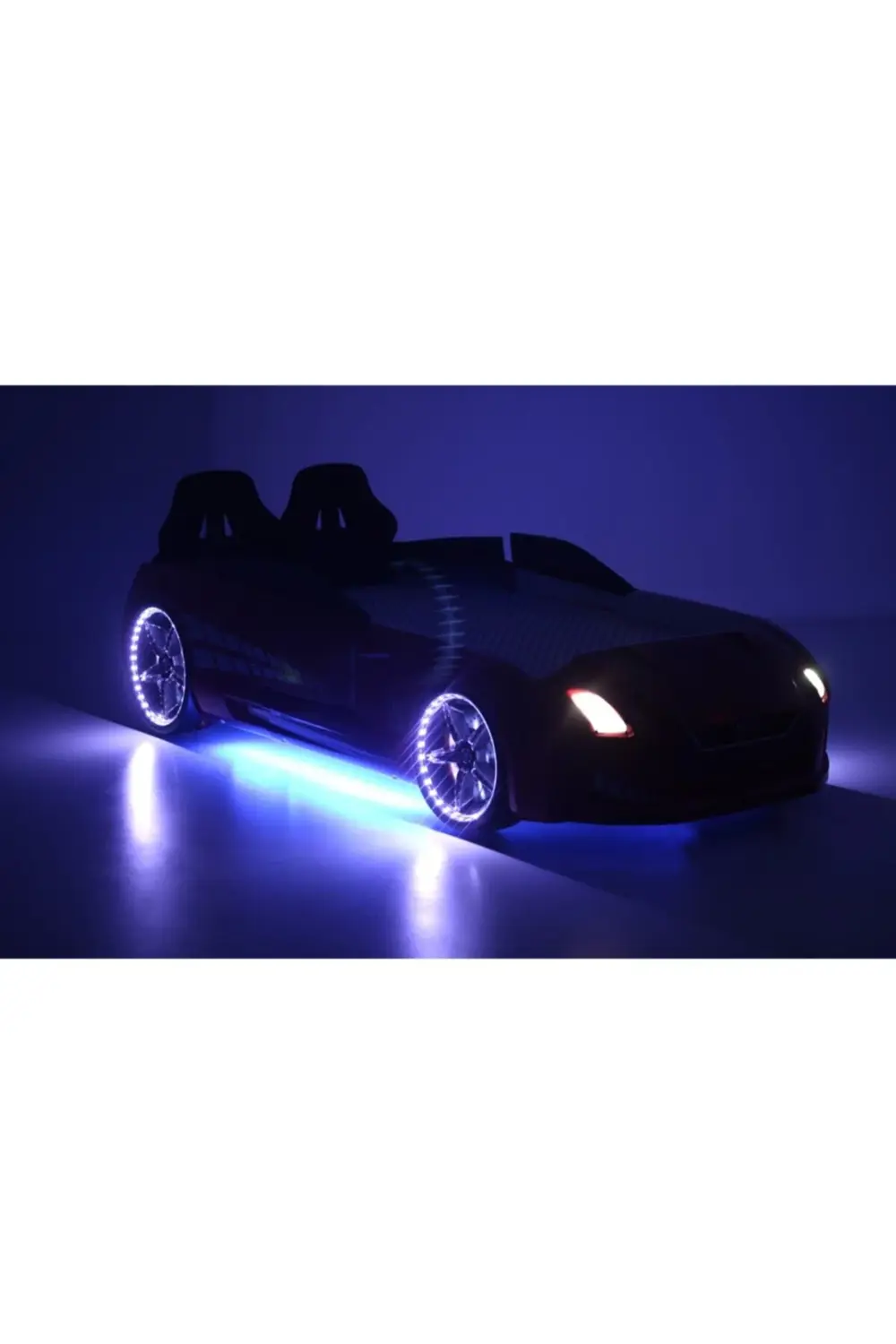 Kırmızı Arabalı Yatak Kapıları Açılan GTR Full Ledli Kumandalı ve