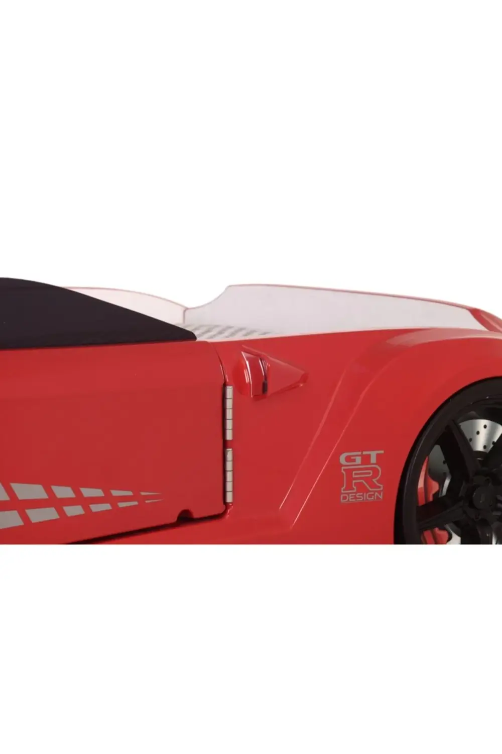 Kırmızı Arabalı Yatak Kapıları Açılan GTR Full Ledli Kumandalı ve