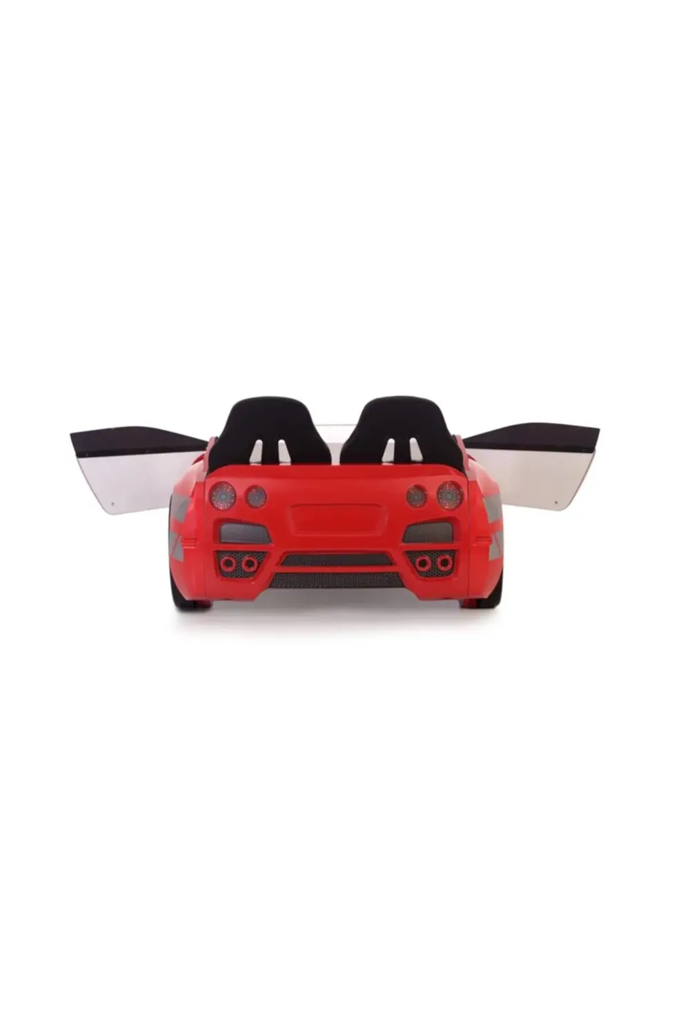 Kırmızı Arabalı Yatak Kapıları Açılan GTR Full Ledli Kumandalı ve