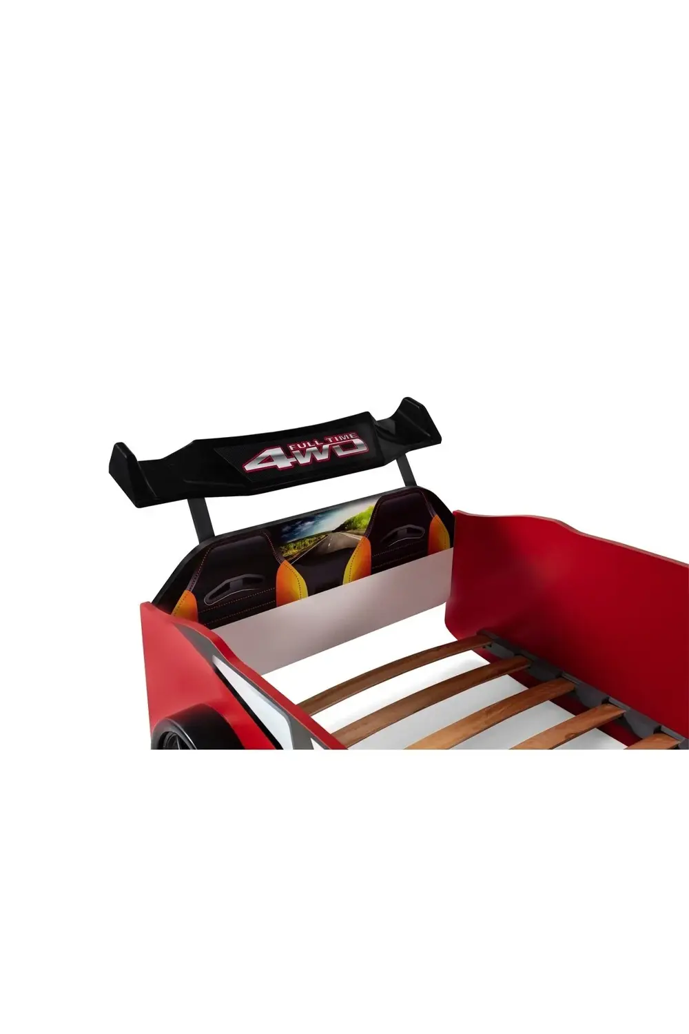 Kırmızı Arabalı Yatak Sport Mst Işıklı