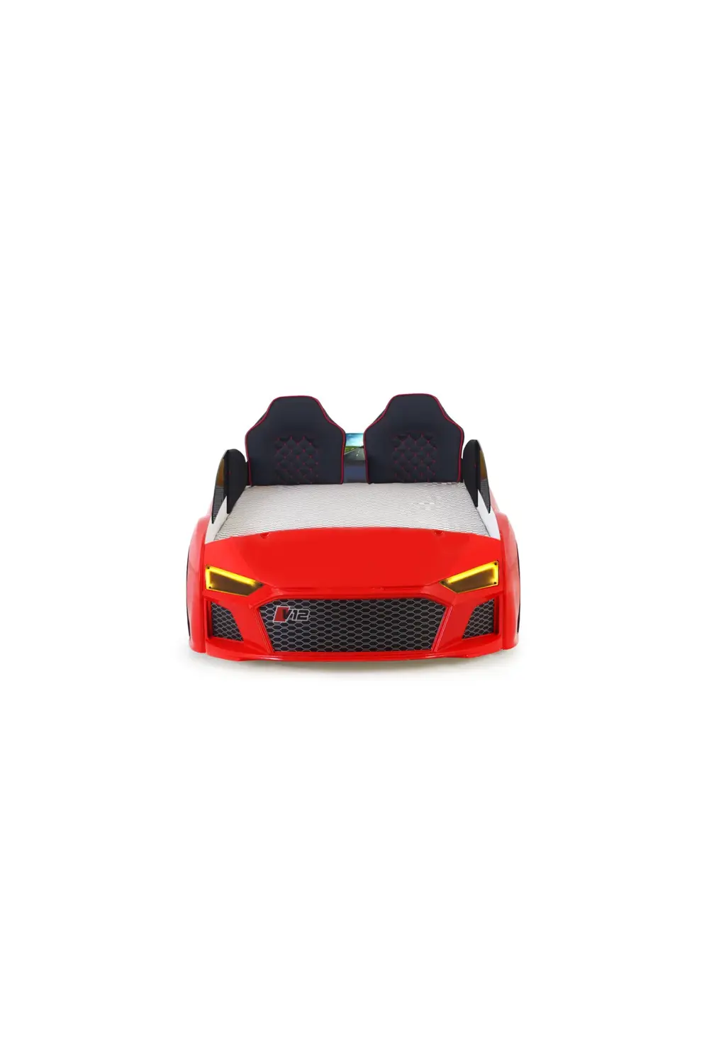 Kırmızı Arabalı Yatak V12 Audi Full Ledli Kumandalı ve Müzikli