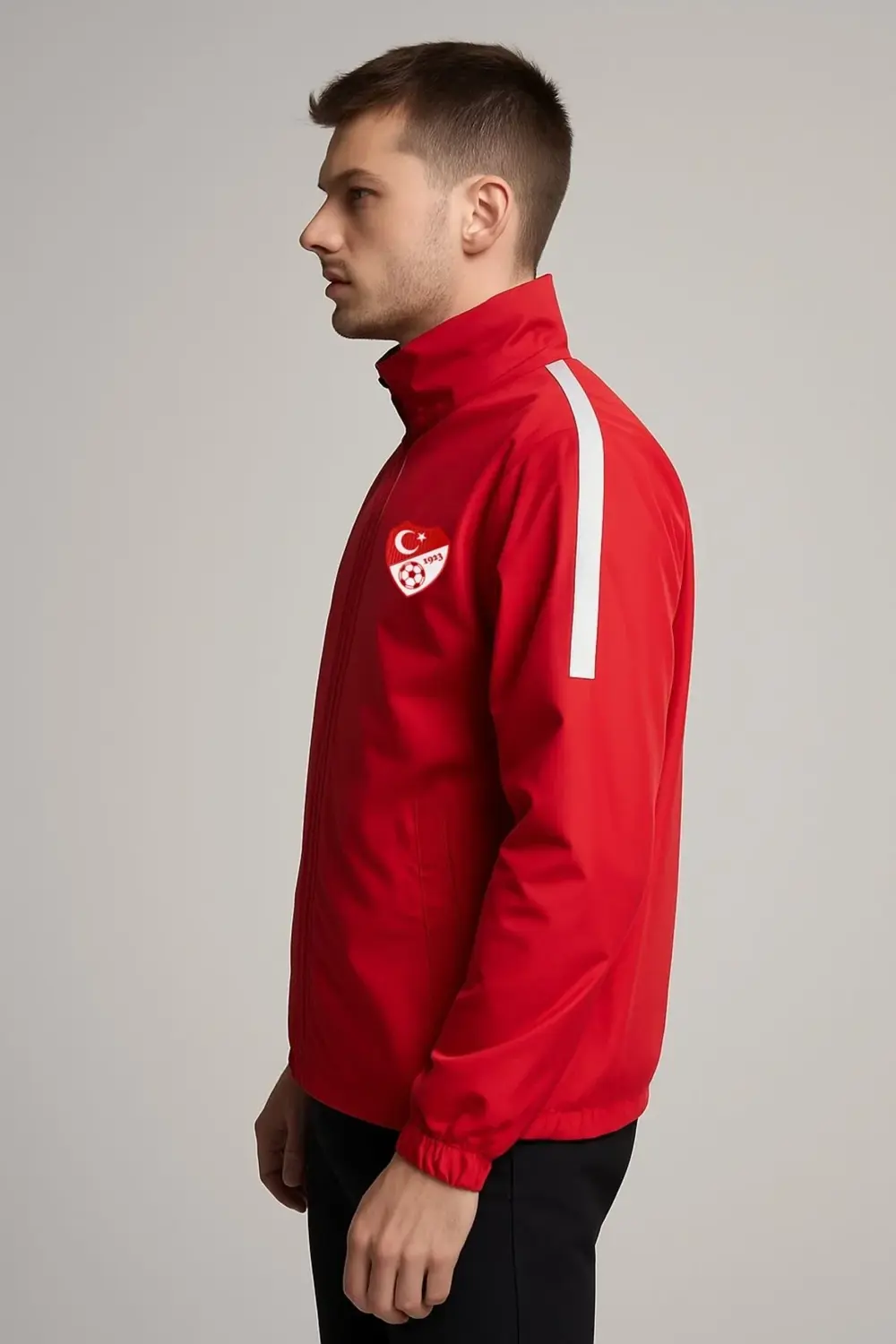 Kırmızı Astarlı Yağmurluk, TFF Armalı ve TFF Yazılı K0170