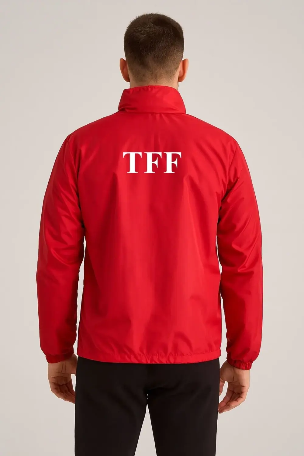 Kırmızı Astarlı Yağmurluk, TFF Armalı ve TFF Yazılı K0170