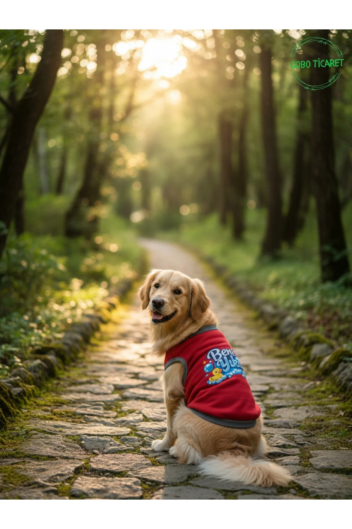 Kırmızı Beni Yıka Baskılı Kedi ve Köpek Kıyafeti–Evcil Hayvan Tiş