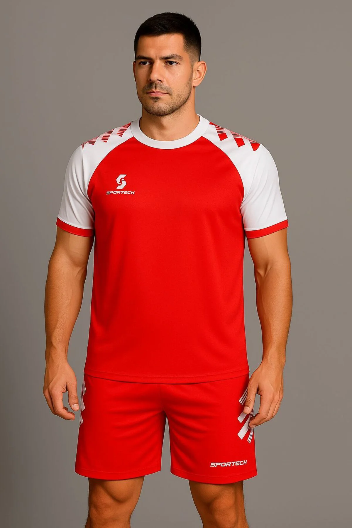 Kırmızı-Beyaz Forma Takımı (İsim ve Numara Yazılır) K0176-2XL