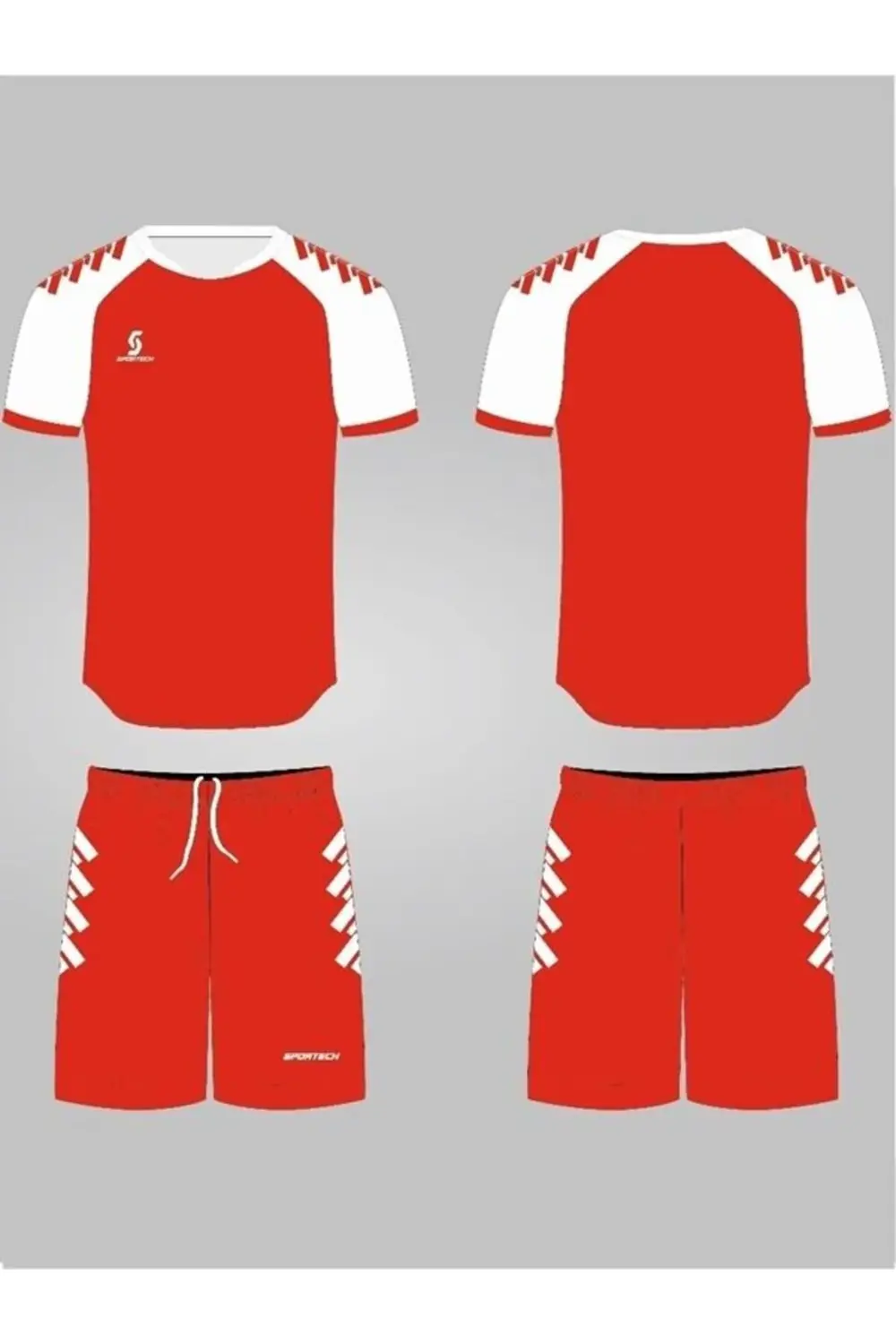 Kırmızı-Beyaz Forma Takımı (İsim ve Numara Yazılır) K0176-2XL