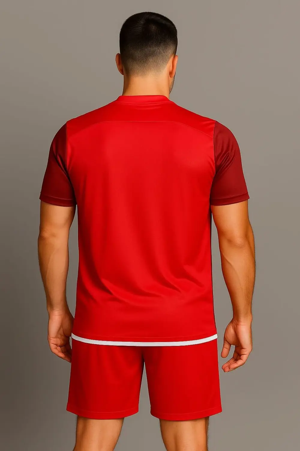 Kırmızı-beyaz Forma Takımı K0130 (TEK KELİME ISİM VE NUMARA YAZIL