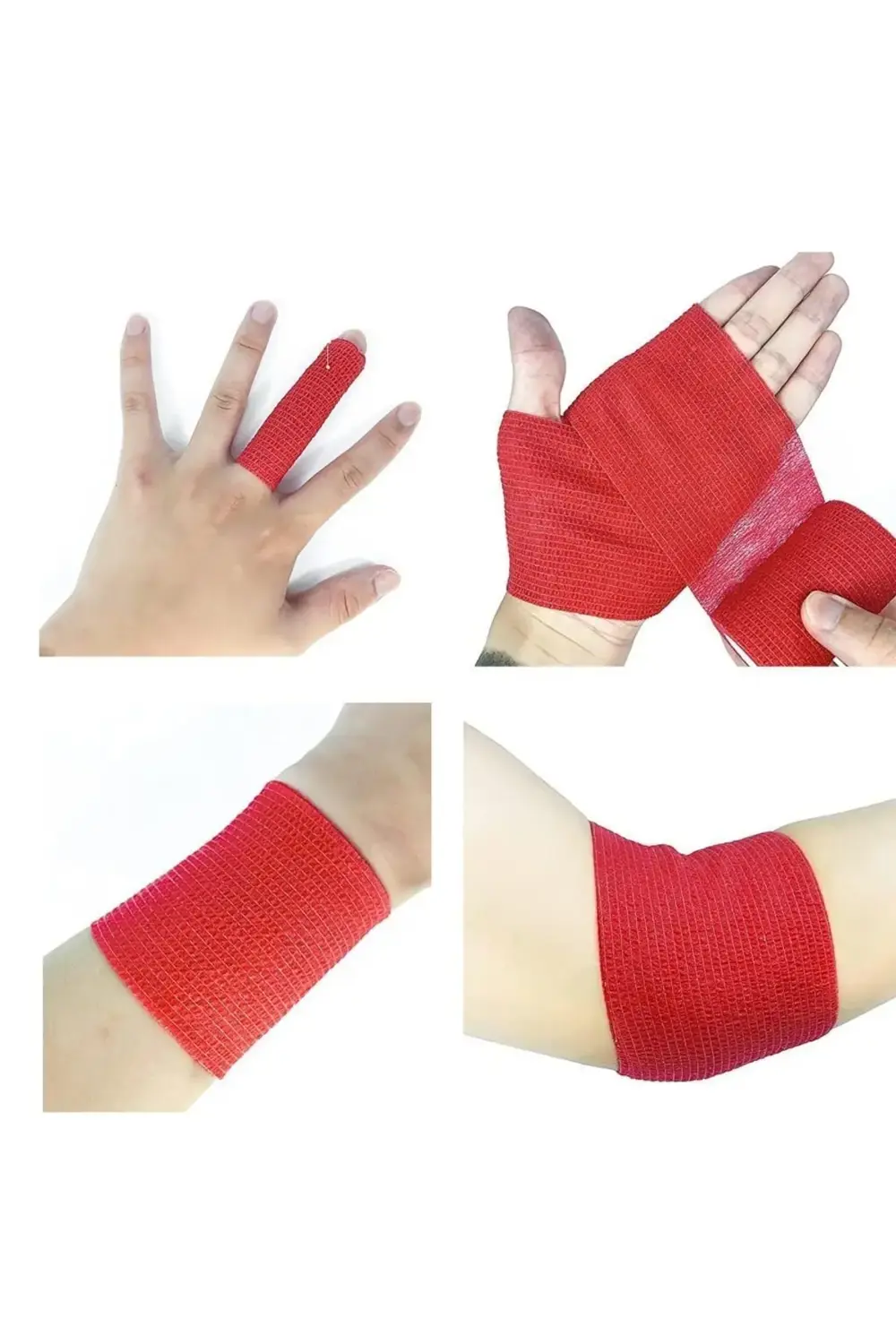 Kırmızı Coban Kendinden Yapışkanlı Bandaj Koban 10cmx4.5m