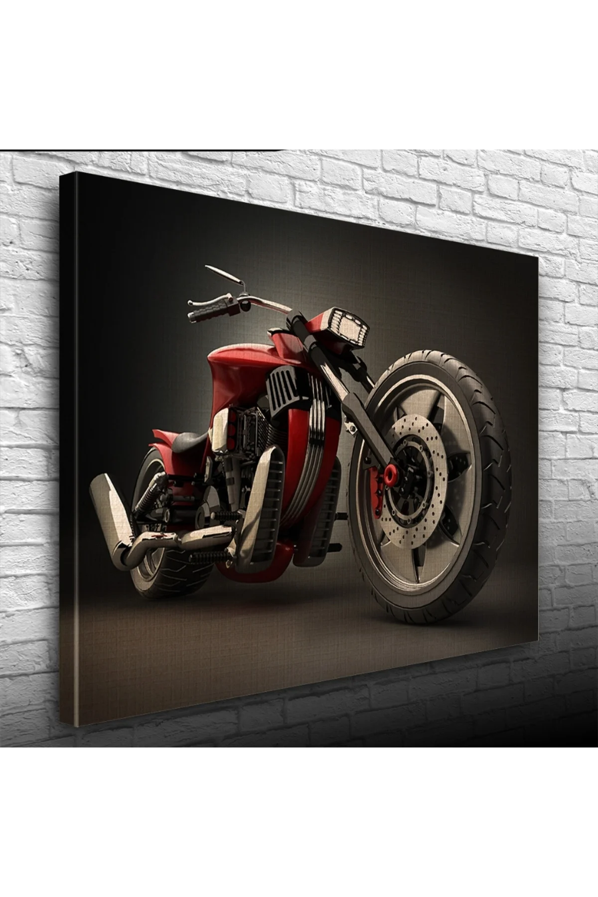 Kırmızı Concept Motosiklet Kanvas Tablo 50 x 70 Kırmızı Concept Motosiklet Kanvas Tablo 50 x 70